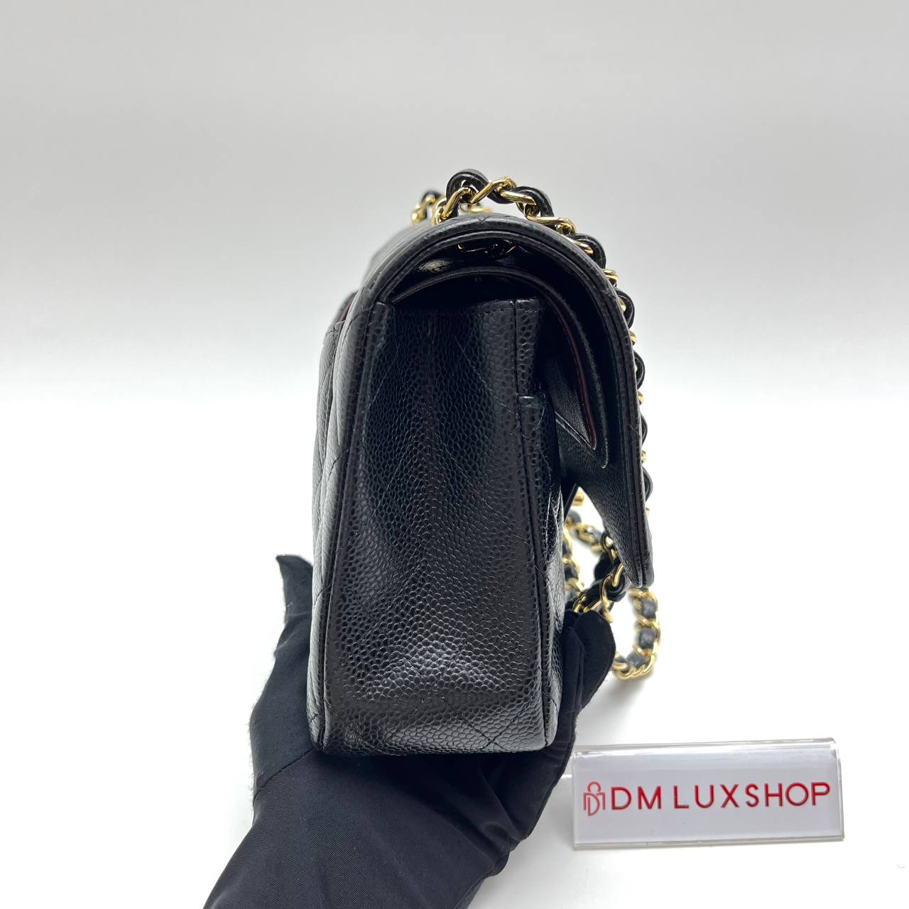 Chanel Black Caviar Classic Double Flap Medium GHW (Serial 28, Y: 2019)