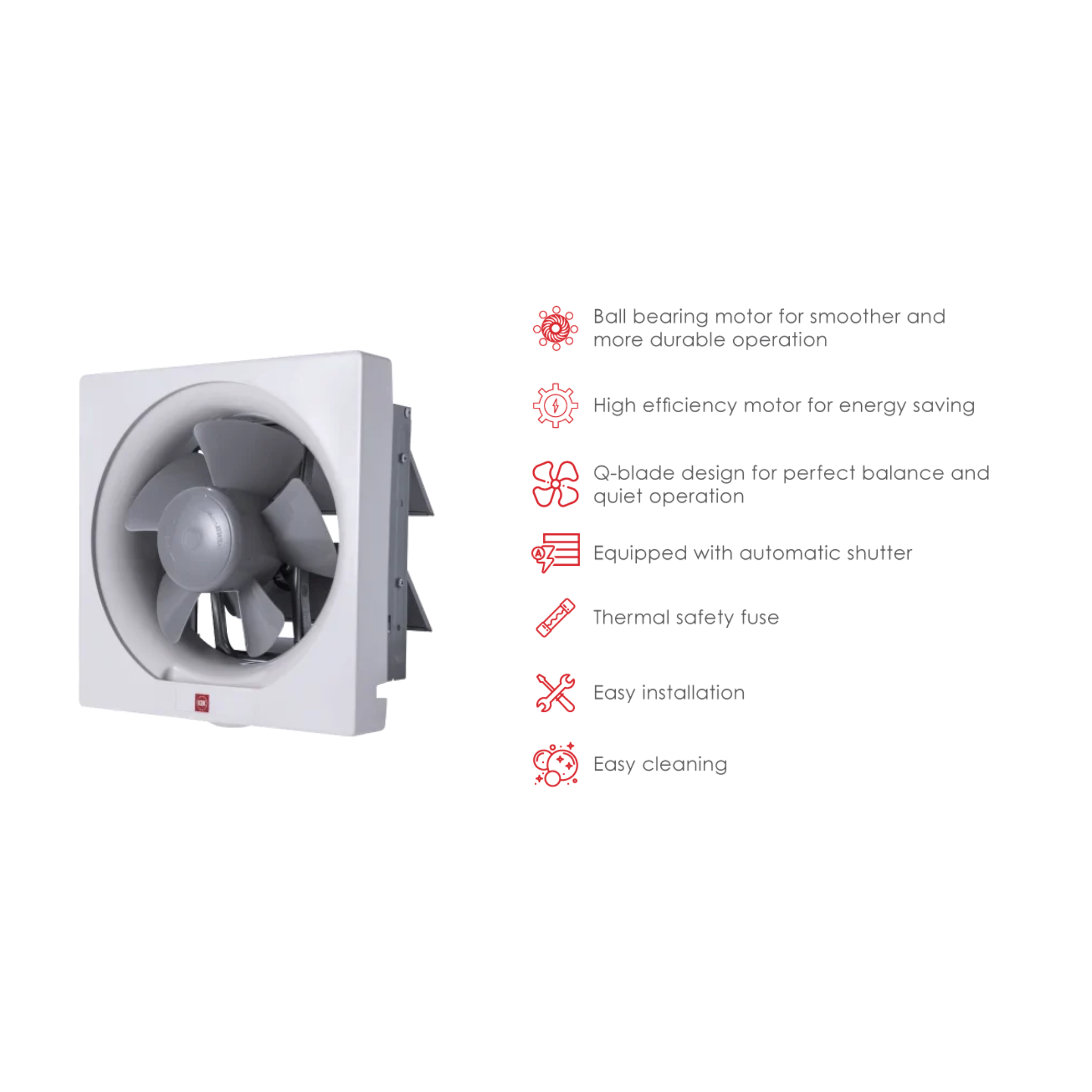 KDK 8" Wall Ventilating Fan 20AQM8