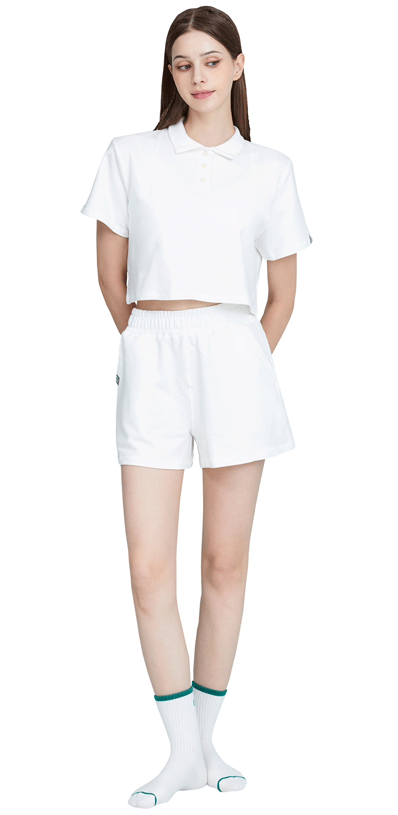 TR407 Collar T-shirt short pants set-up by Grandeline
