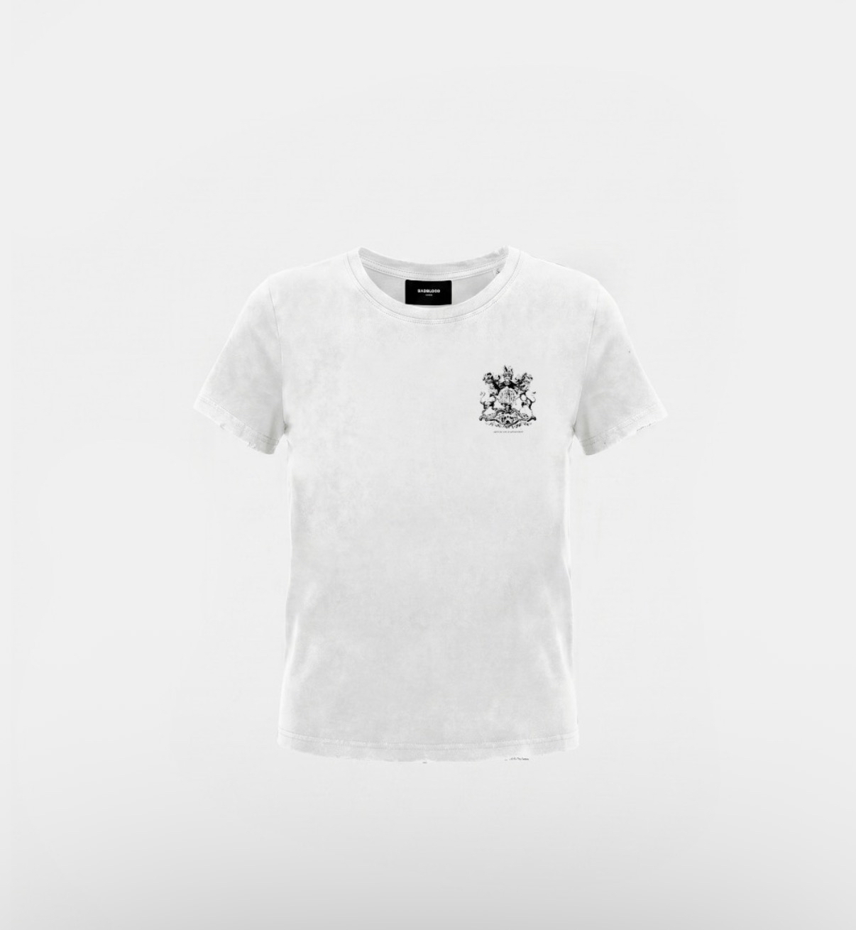BADBLOOD新款[w-tee26-171] Lion Crest Print 1/2 T-Shirt - White