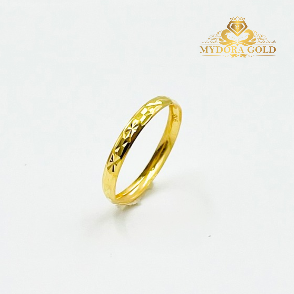 MYDORA Cincin Belah Rotan Stamping l EMAS 916/22K