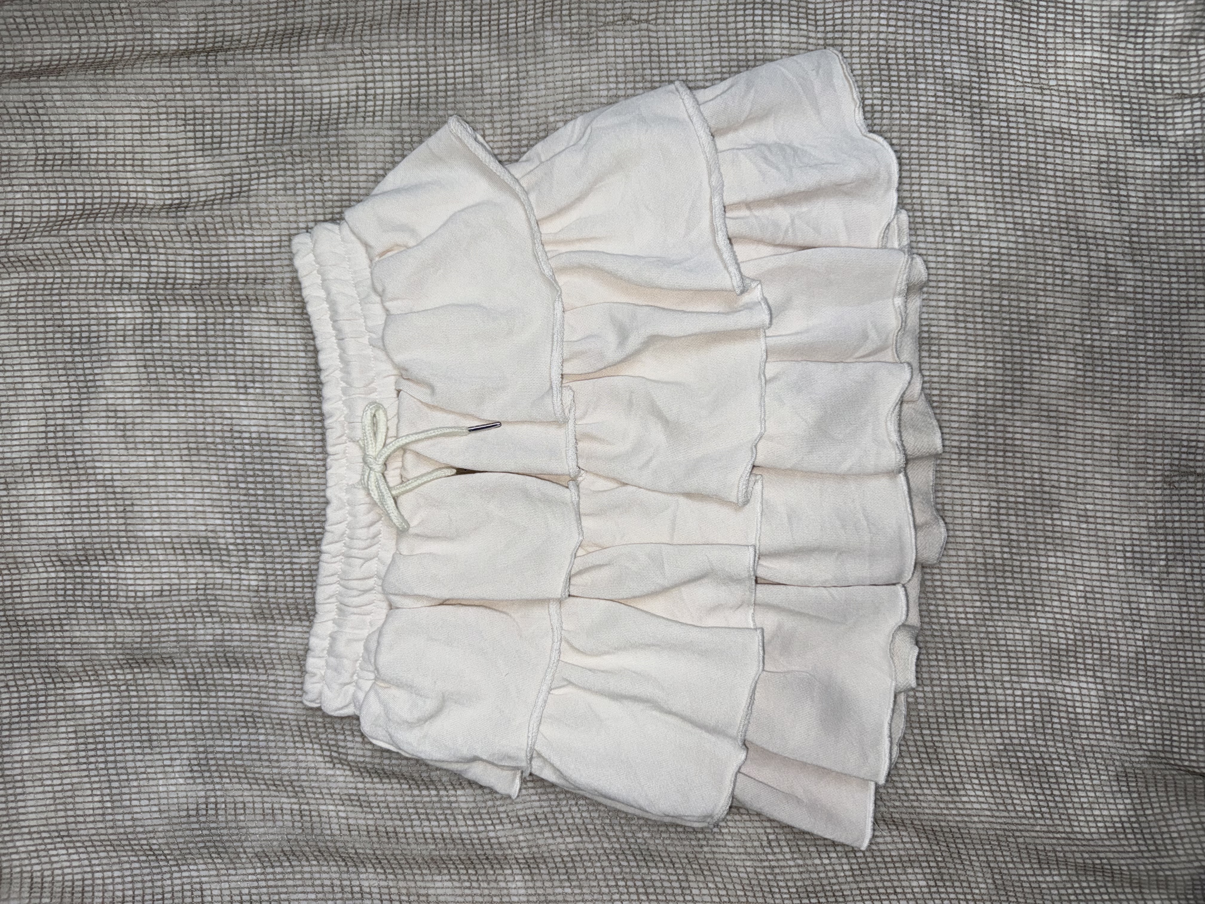 Soft Creamy Tiered Skirt