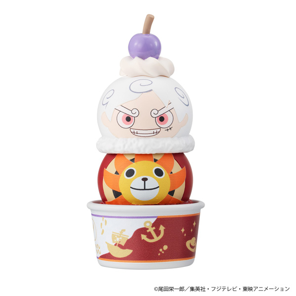 (預訂訂金 $200) (總價 $396) (魂限) MegaHouse Tsumichen One Piece 海賊王 雪糕造型公仔 (原盒6盒) (1套6款) (連特典華夫筒杯造型) (行版)