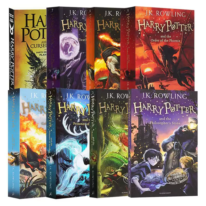 Harry Potter 哈利波特 全套英文小說 full set 7+1 books
