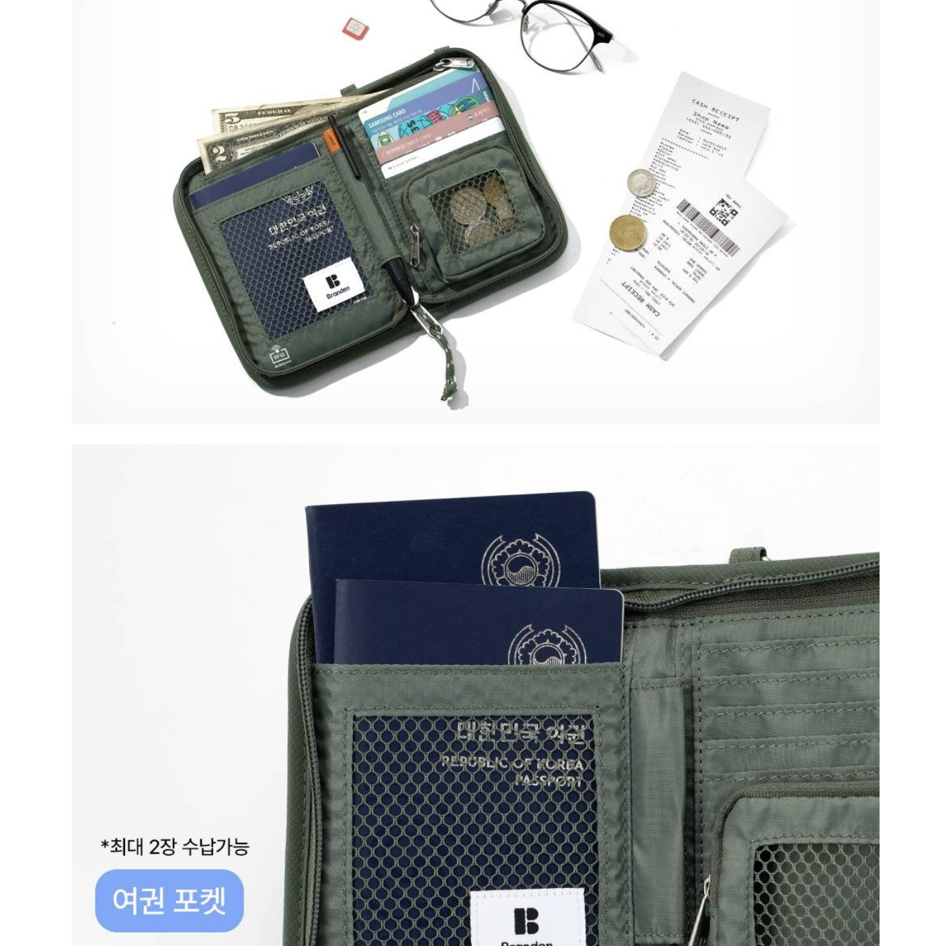 韓國 Branden Safe Plus 防盜 旅行銀包 斜揹袋｜ Cross Wallet Bag