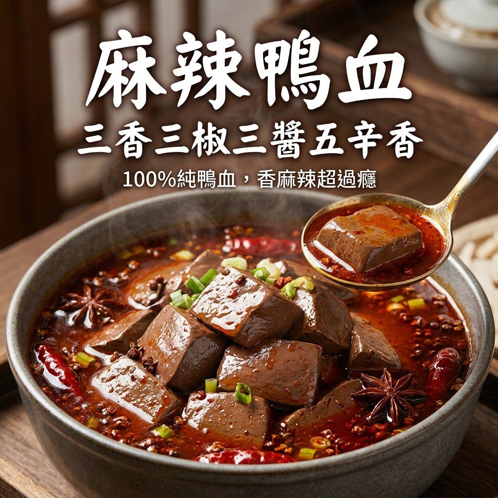 台灣麻辣鴨血 450g-預計7月中到貨