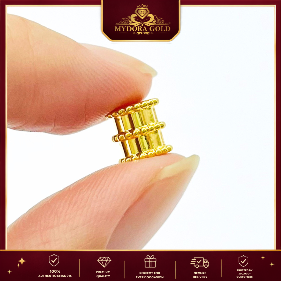 MYDORA Emas 916 Tube Bead (5G) l EMAS 916/22K