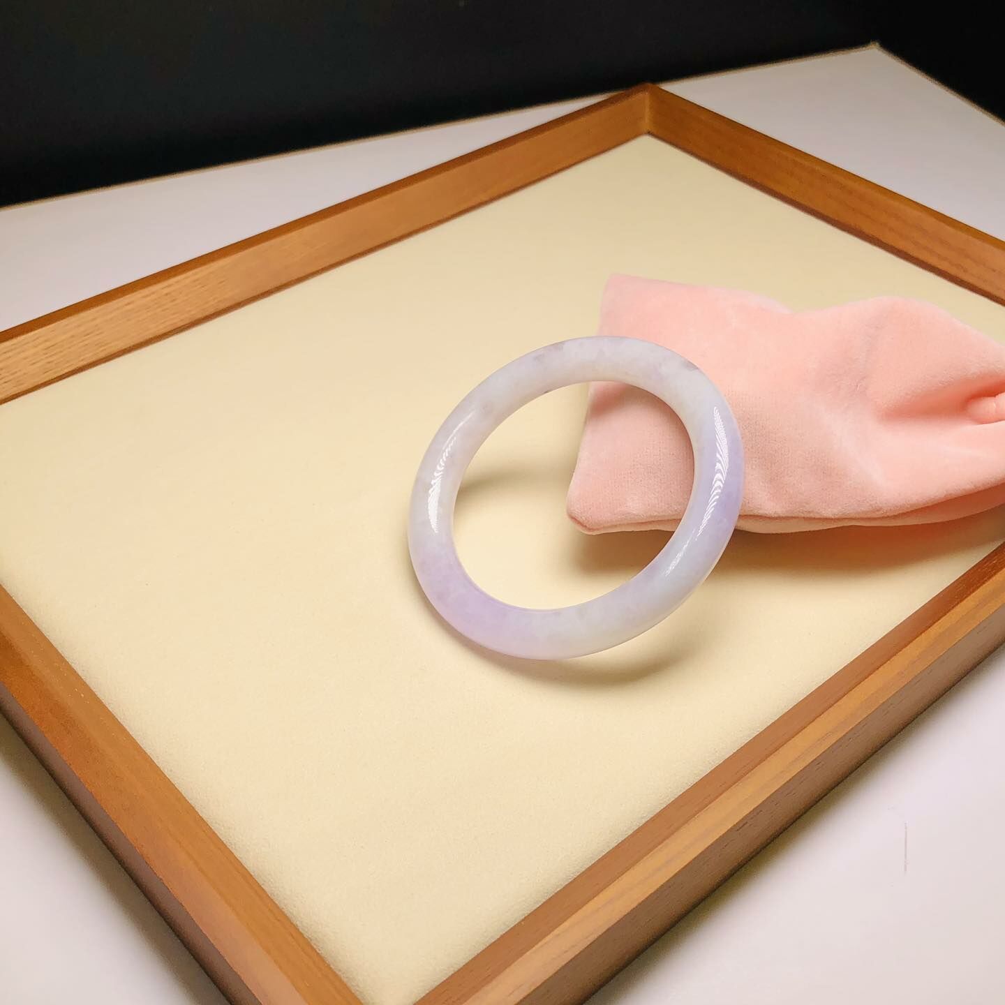 冰藍紫圓鐲56.7mm