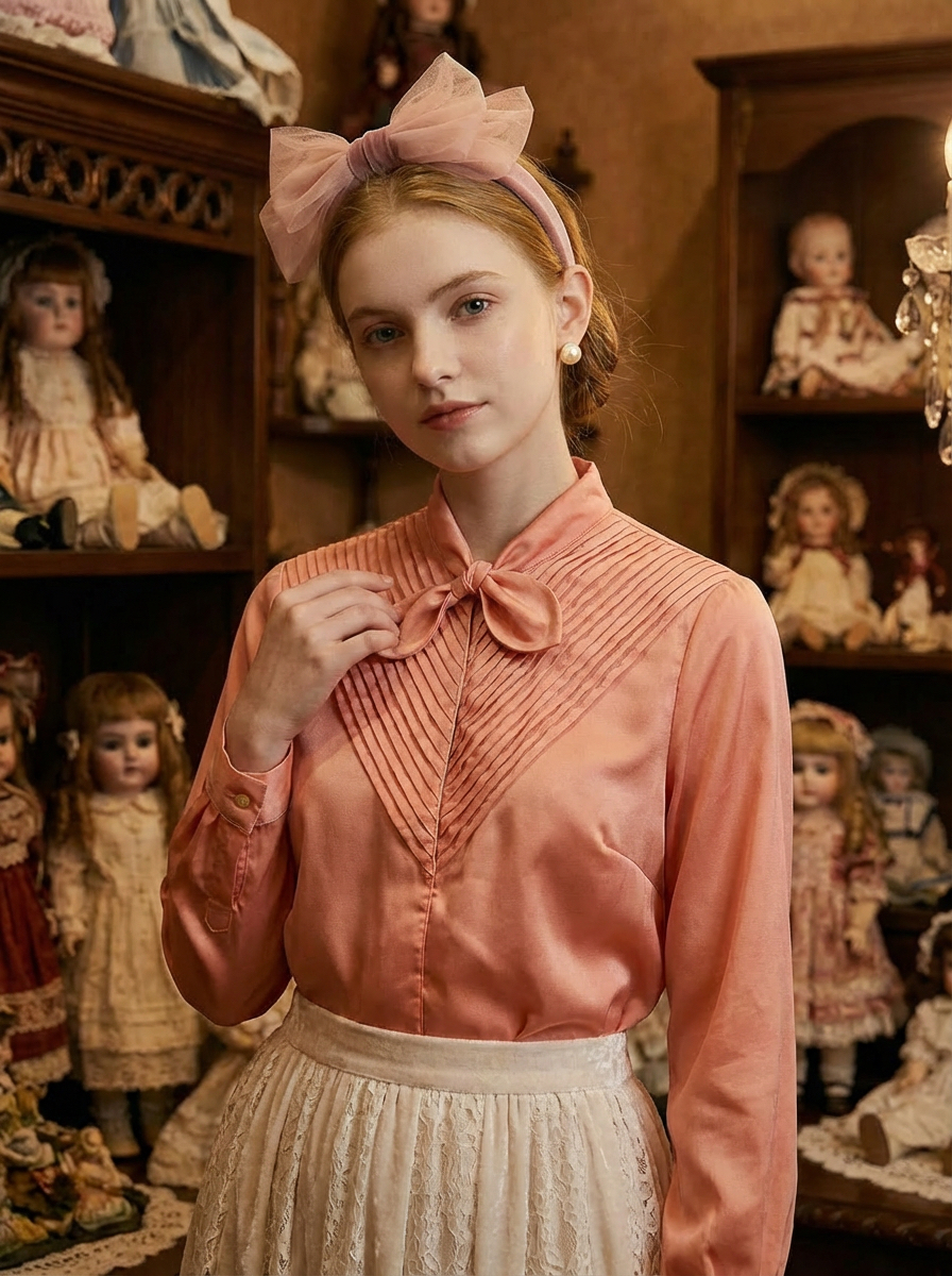 東京製娃娃蝴蝶結手工壓摺公主禮服