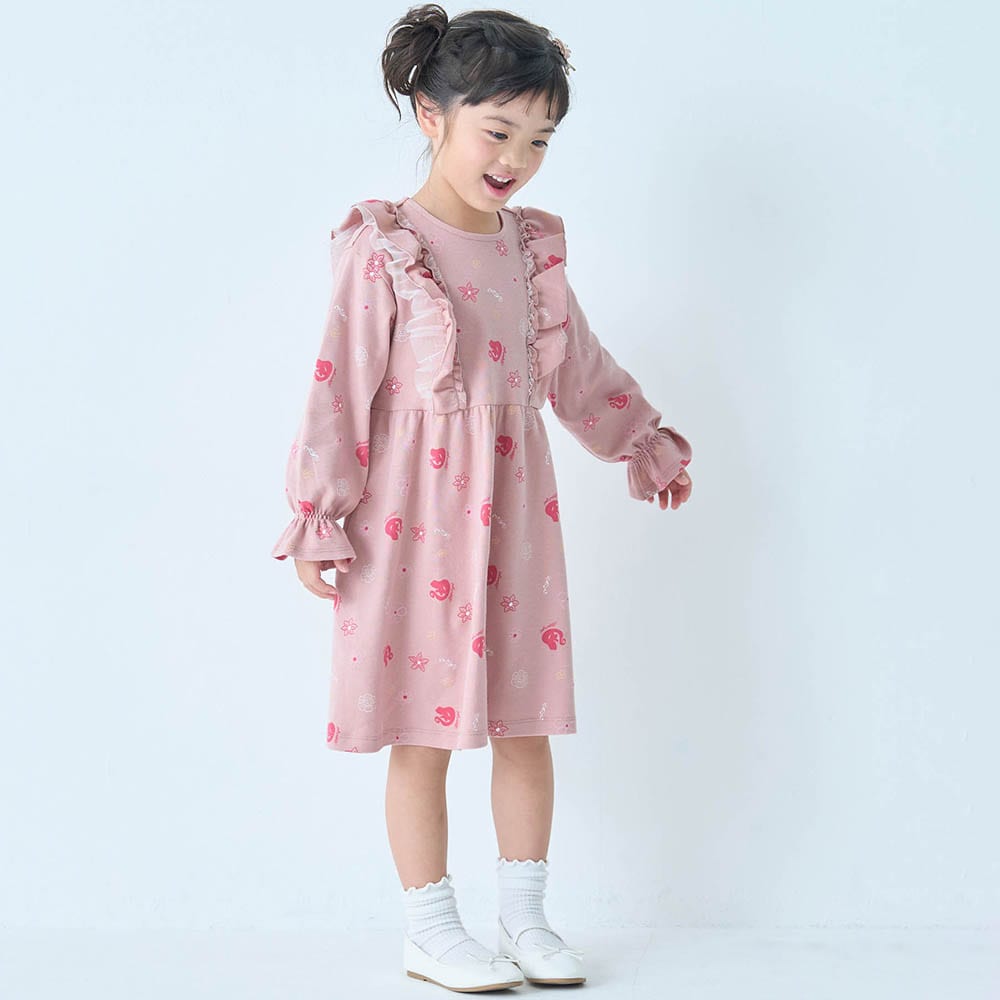 🆕【⭐訂購⭐】 🇯🇵日本直送🌀#Elsa / #Rapunzel 雙層荷葉邊 褶皺袖口 連身裙［2款選］🌀[ELBA-0070][260308]