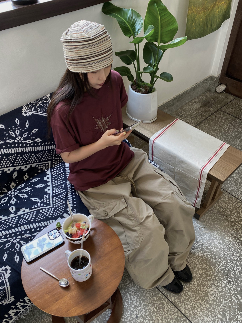 Plaid Star Patchwork Oversized Tee