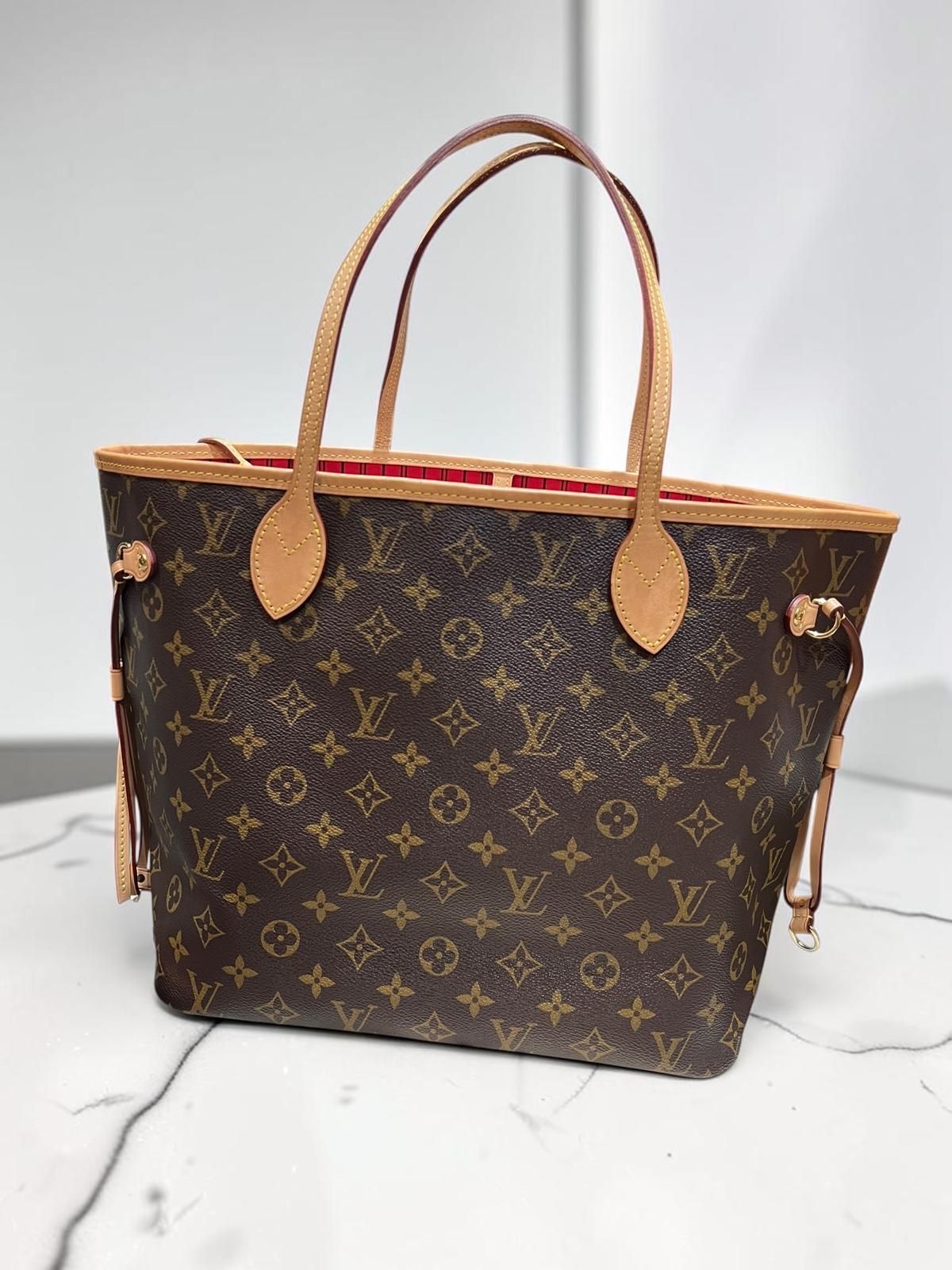 LV Neverfull MM Tote bag monogram With Pouch M46987 100%Authentic, 98%New ✅NFC✅Pouch ✅Dust bag
