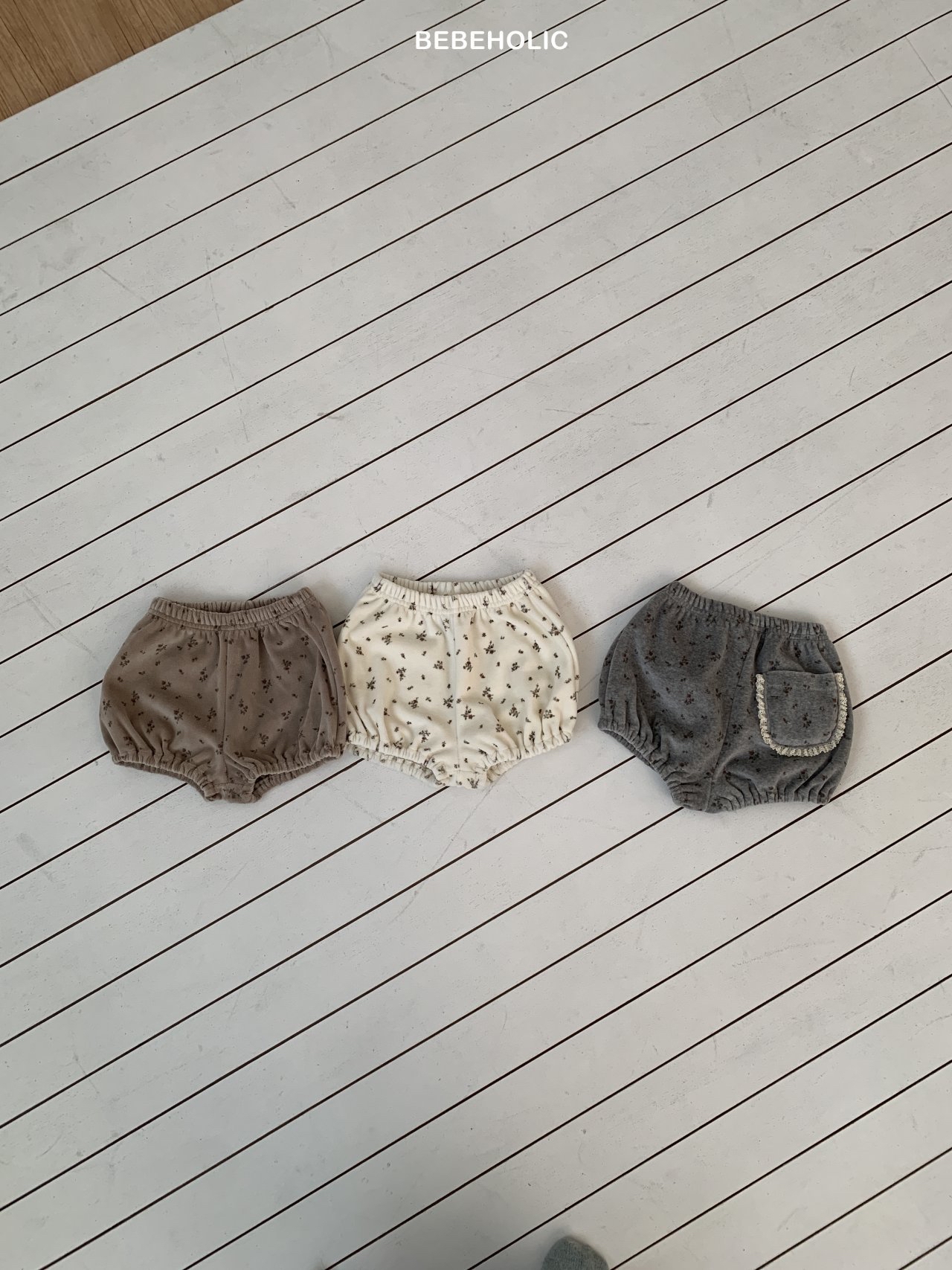 🌸預訂 韓國直送🌸🇰🇷BEBEHOLIC三色蕾絲口袋碎花燈籠褲