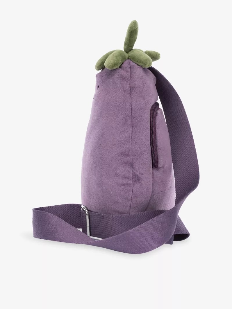 JELLYCAT Amuseables Aubergine Soft Bag 趣味茄子斜咩袋