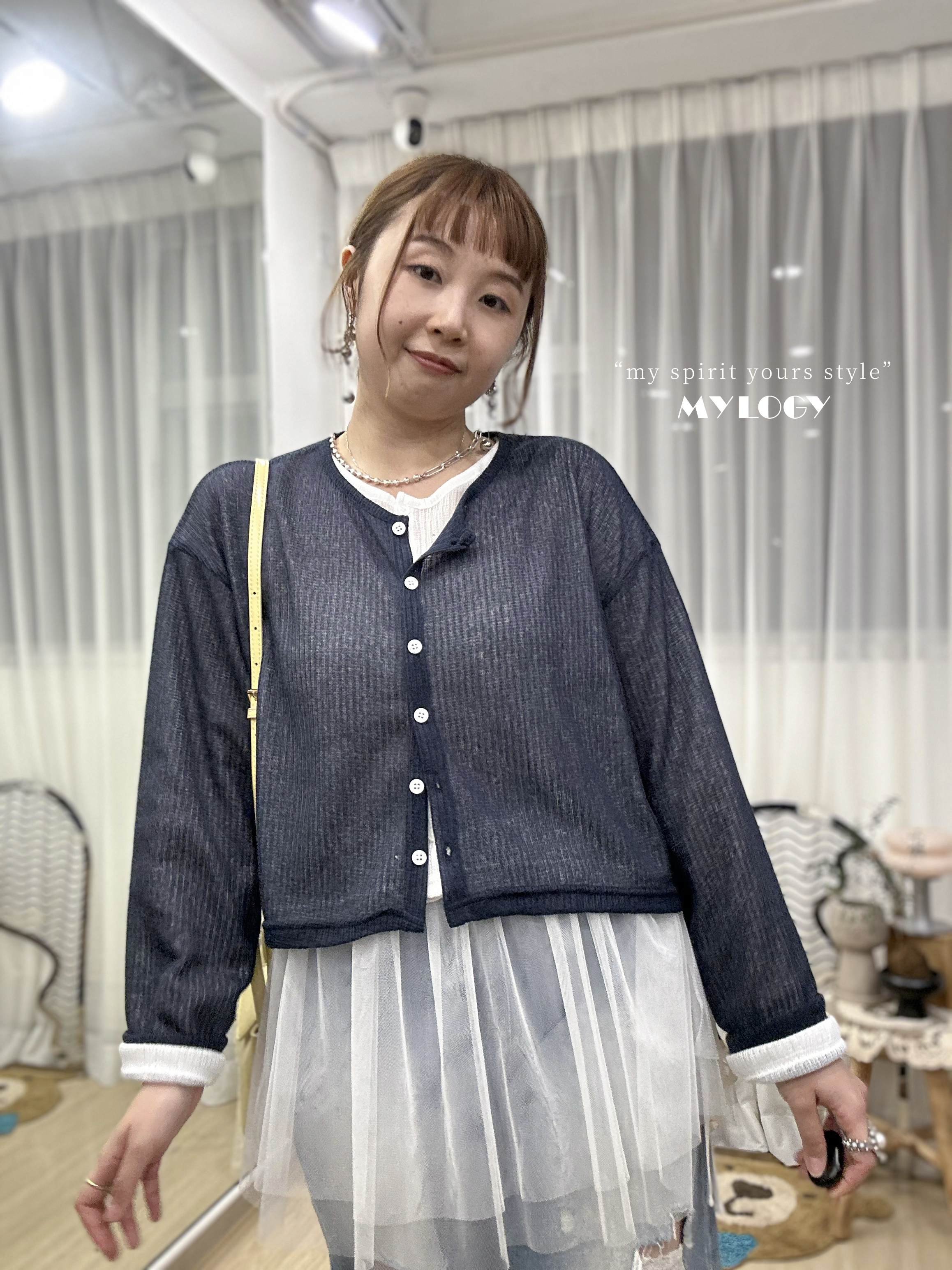 【加$50多1件】<今季大熱！複式疊穿可！> 薄針織開胸上衣 LI0001