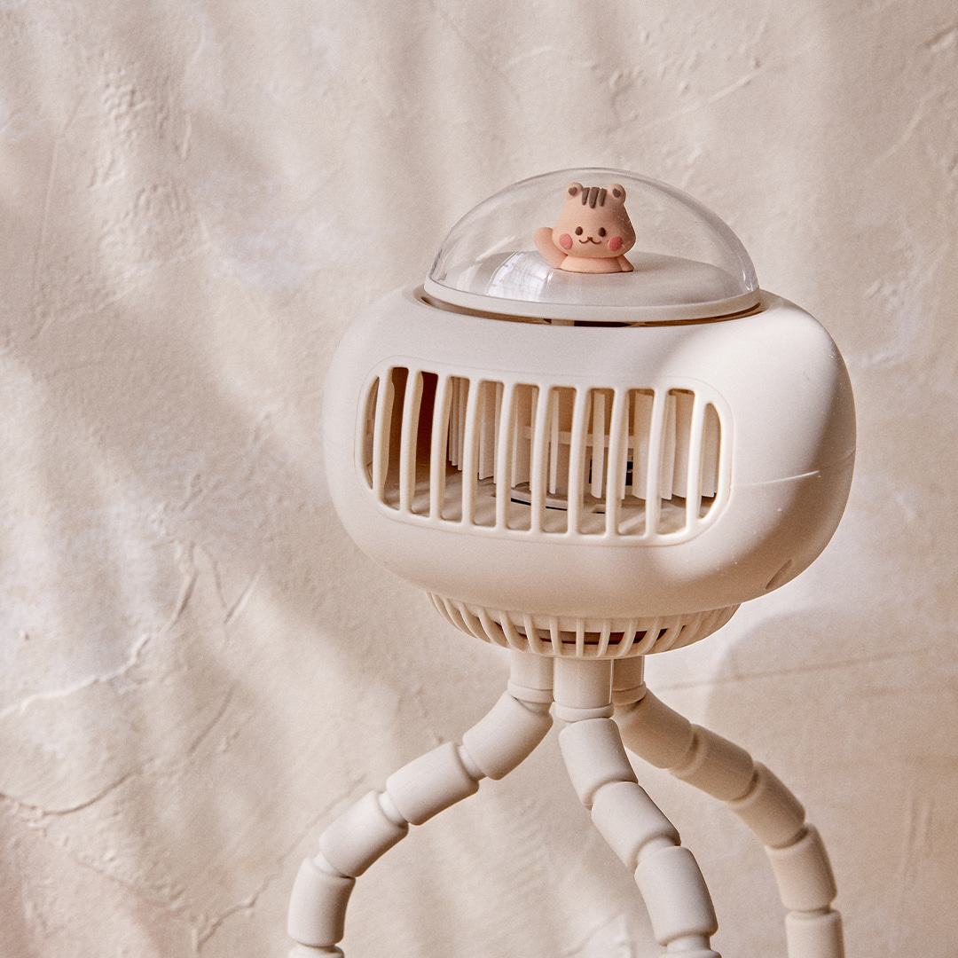 DOTTODOT x AGUARD 可愛松鼠手推車八爪魚電風扇