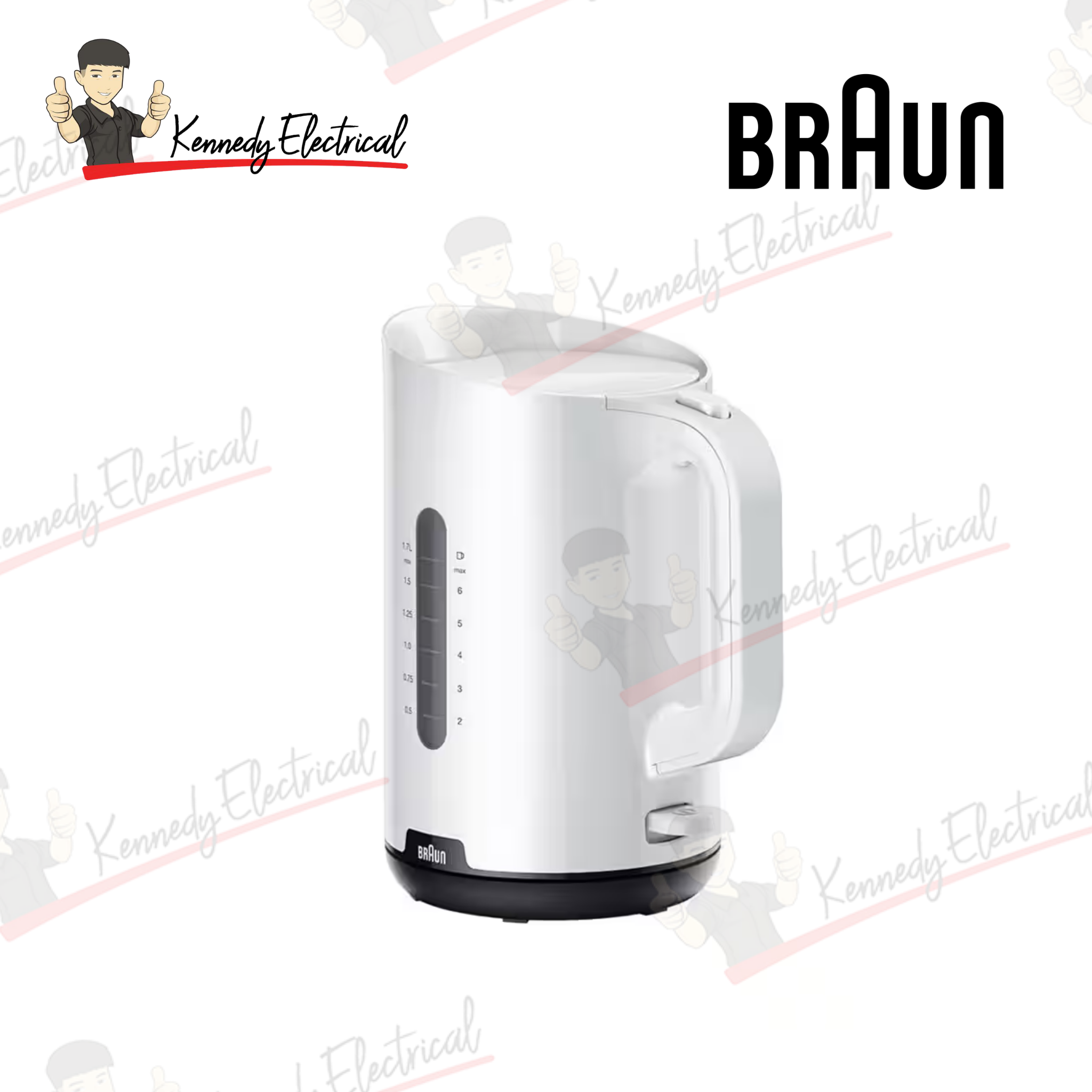 Braun Breakfast1 1.7L Electric Kettle Black (WK1100BK)