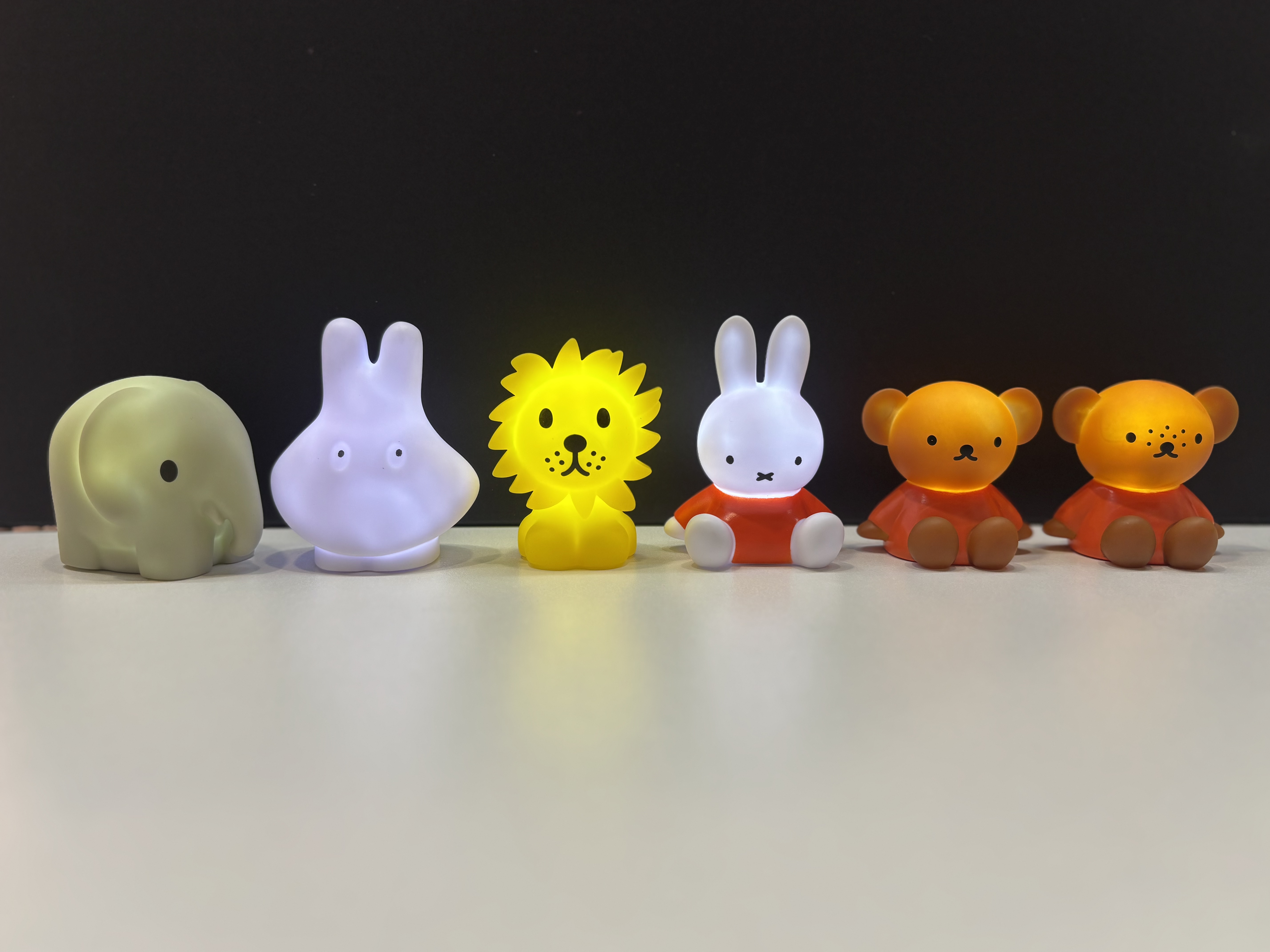 着燈公仔擺設一套6隻