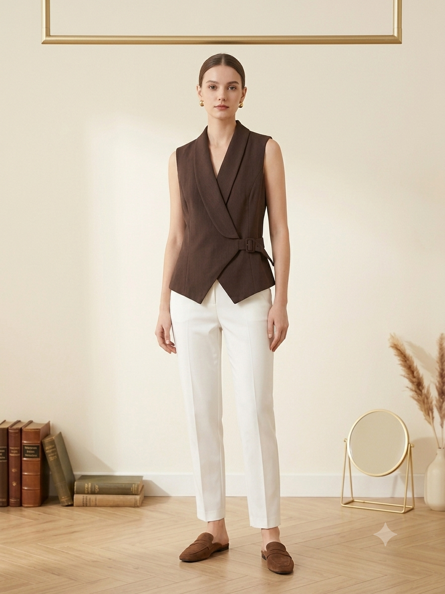 Linen Vest (Premium)