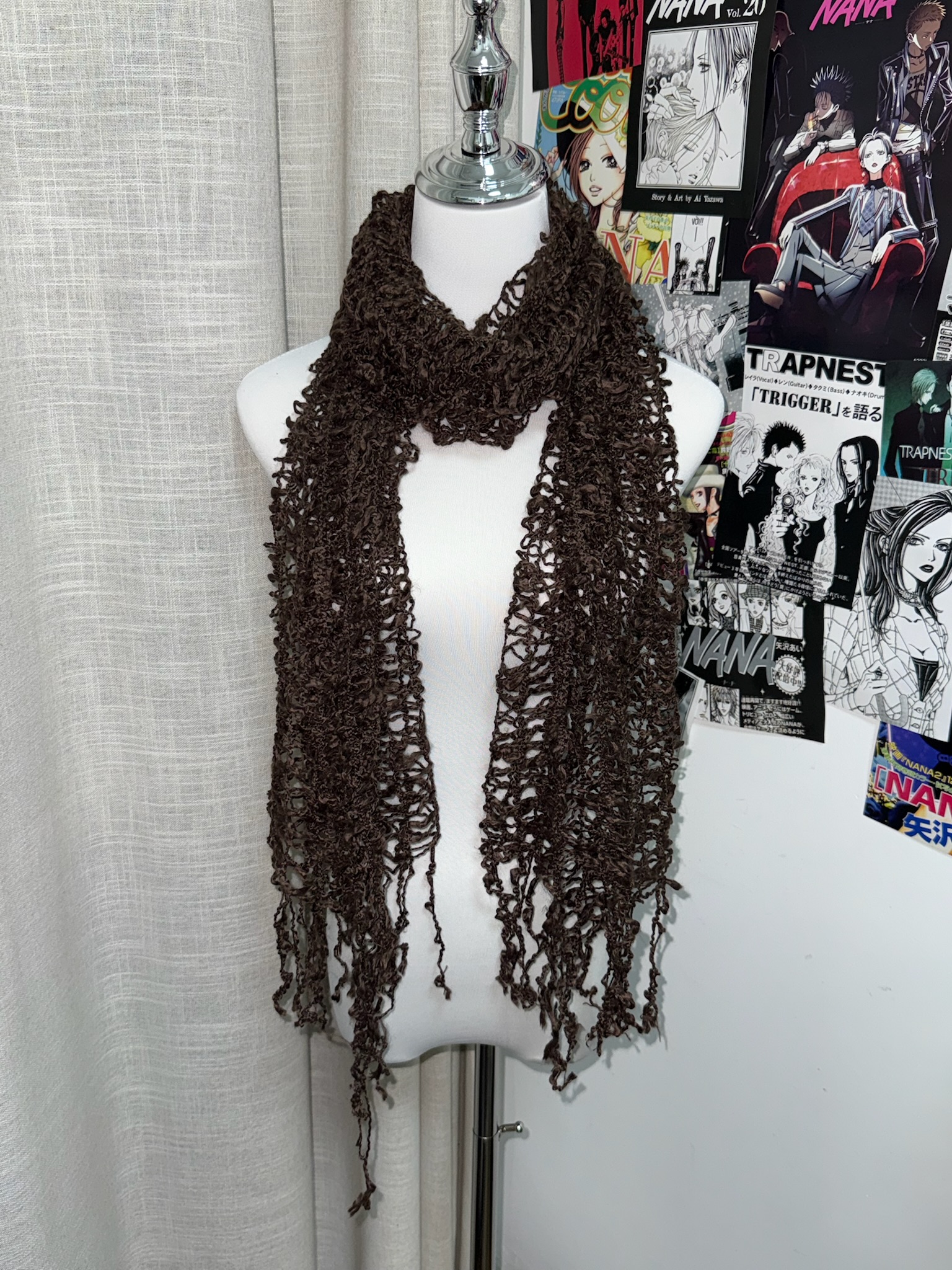 Fishnet Grunge Scarf