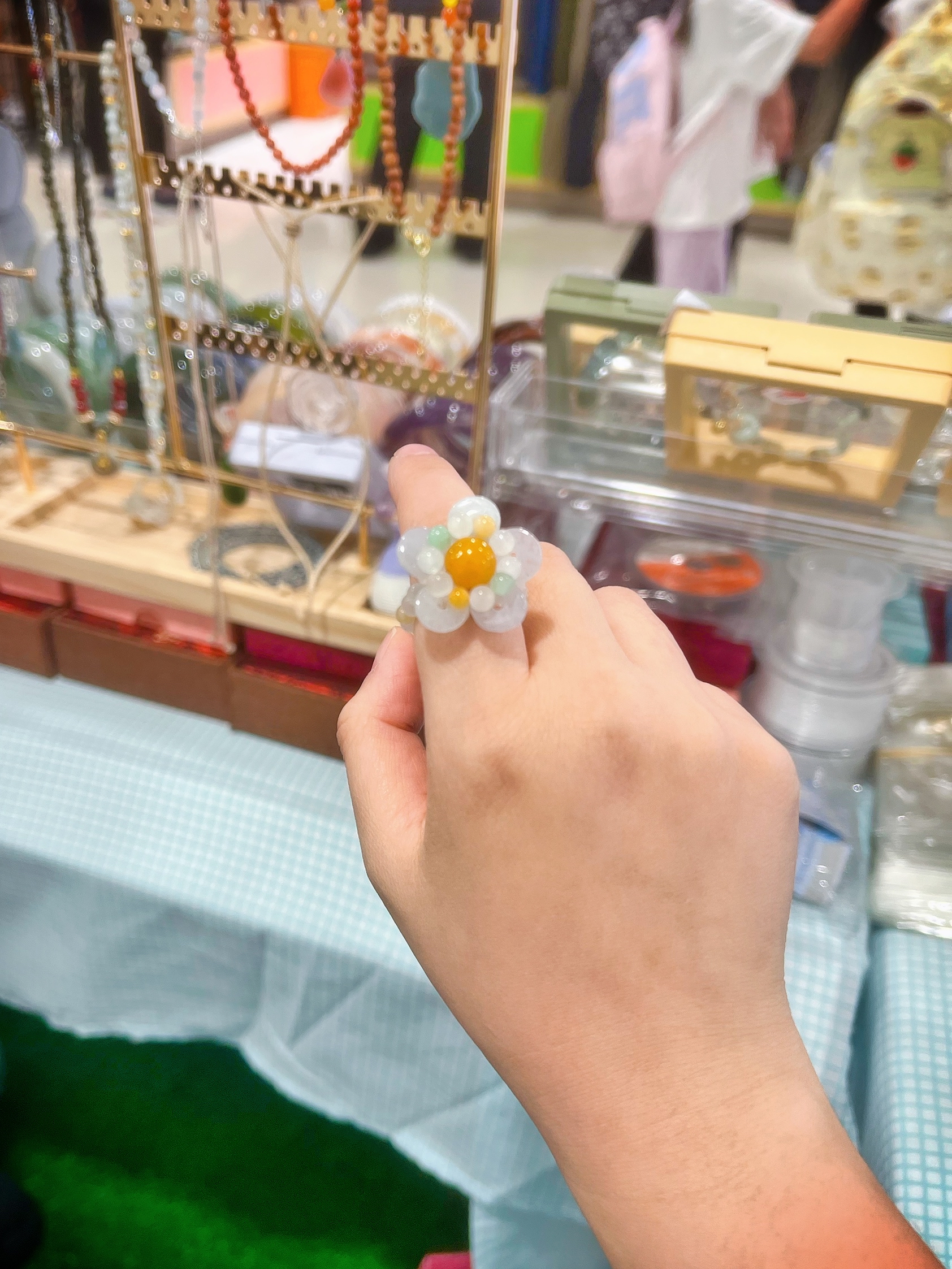 翡翠戒指(手工編織）