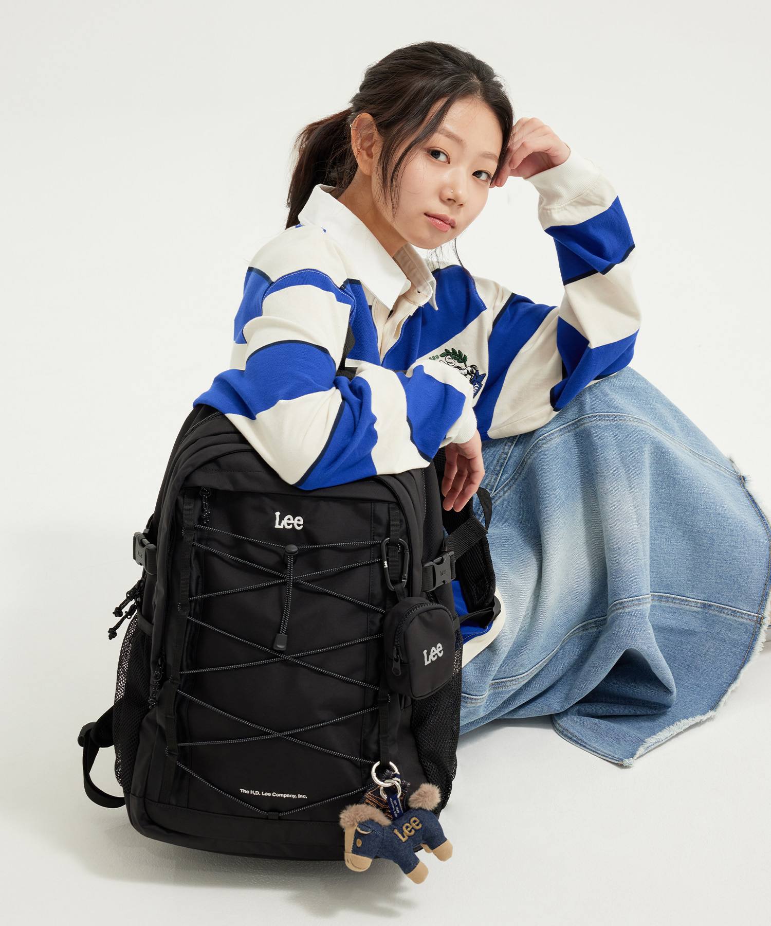 🇰🇷Lee 大容量尼龙后背包✨