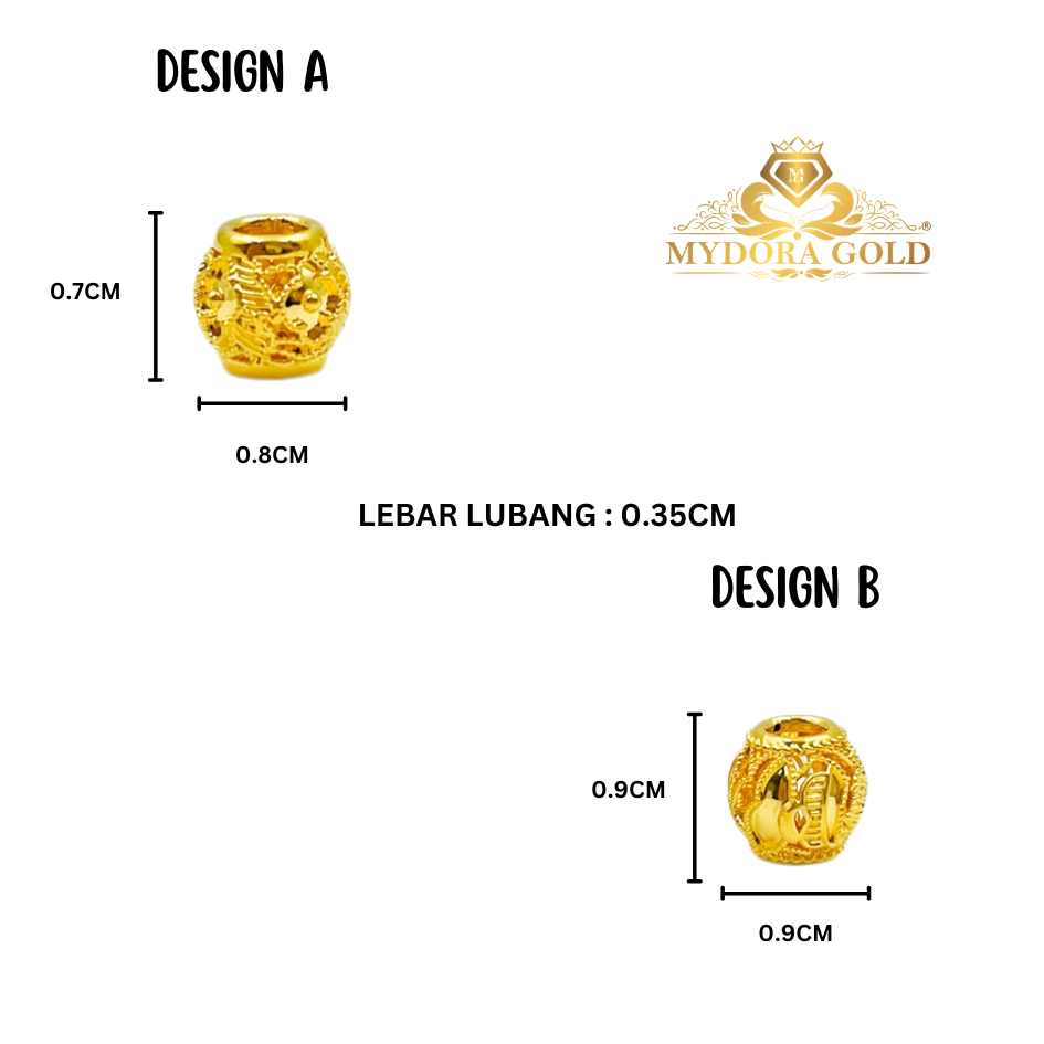 MYDORA Bead Fusion Full Gold Series (5G) I EMAS 916/22K