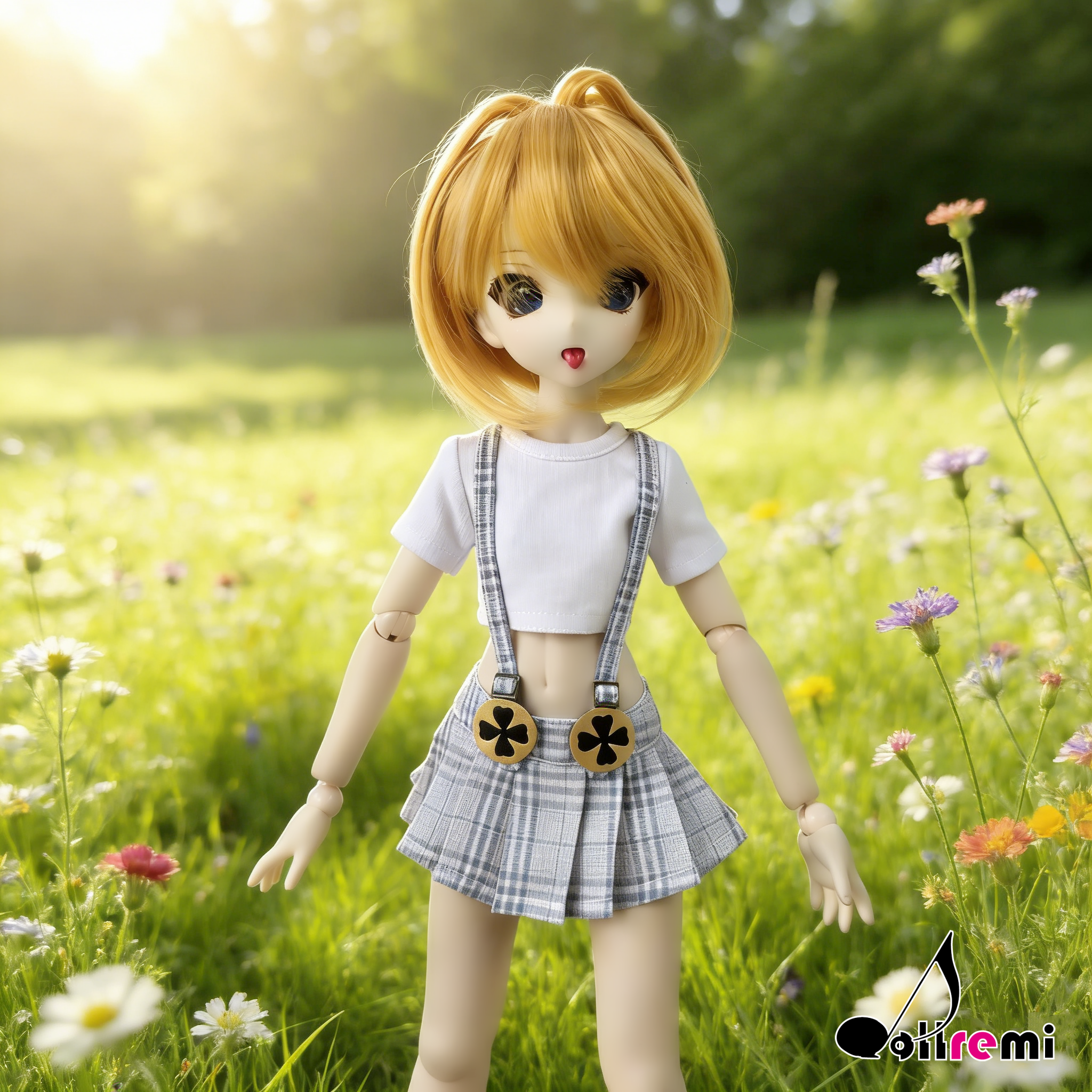 【dollremi】(DD0852) 吊帶格子裙套裝 Strap plaid skirt suit