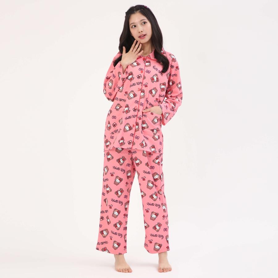 日本直送日本版Hello Kitty冬天長袖睡衣