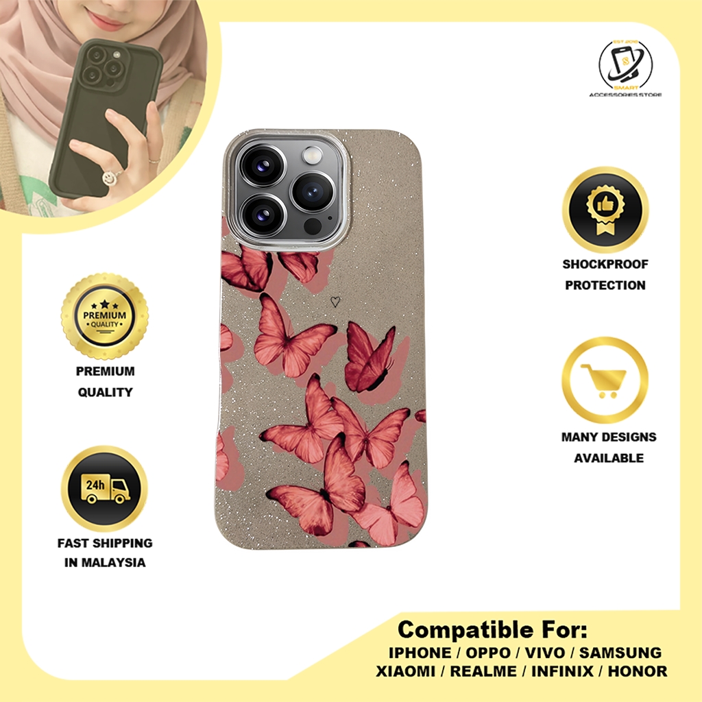 BLING CASE PHONE FOR IPHONE - DESIGN BUTTEFLY F