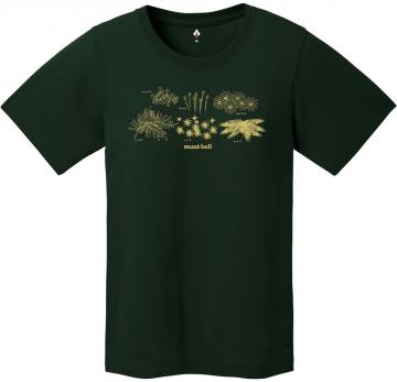 Montbell Women's Pear Skin Cotton Tee Moss 2104894