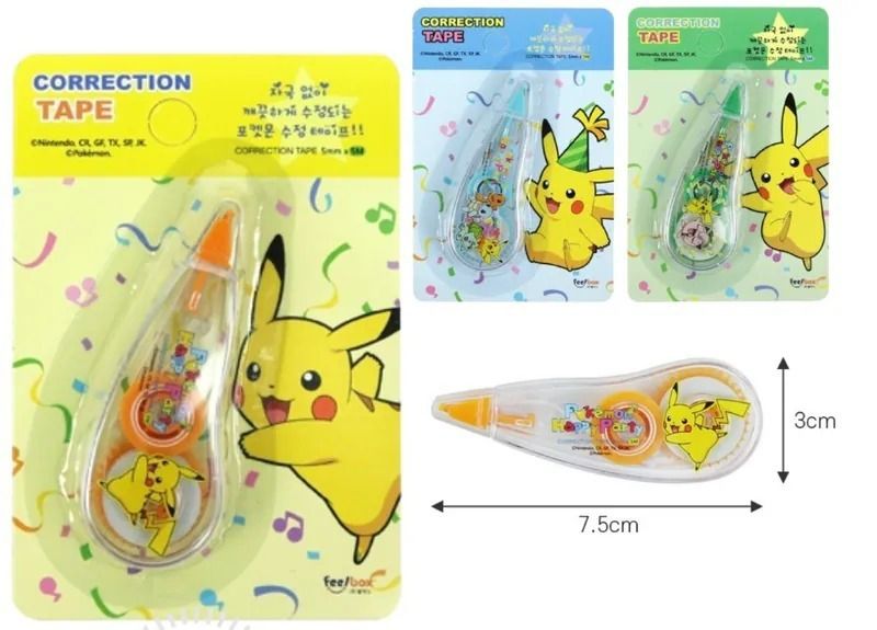 $45套.2套起$35套.韓國寶可夢立可帶 (款式隨機)（1套2個