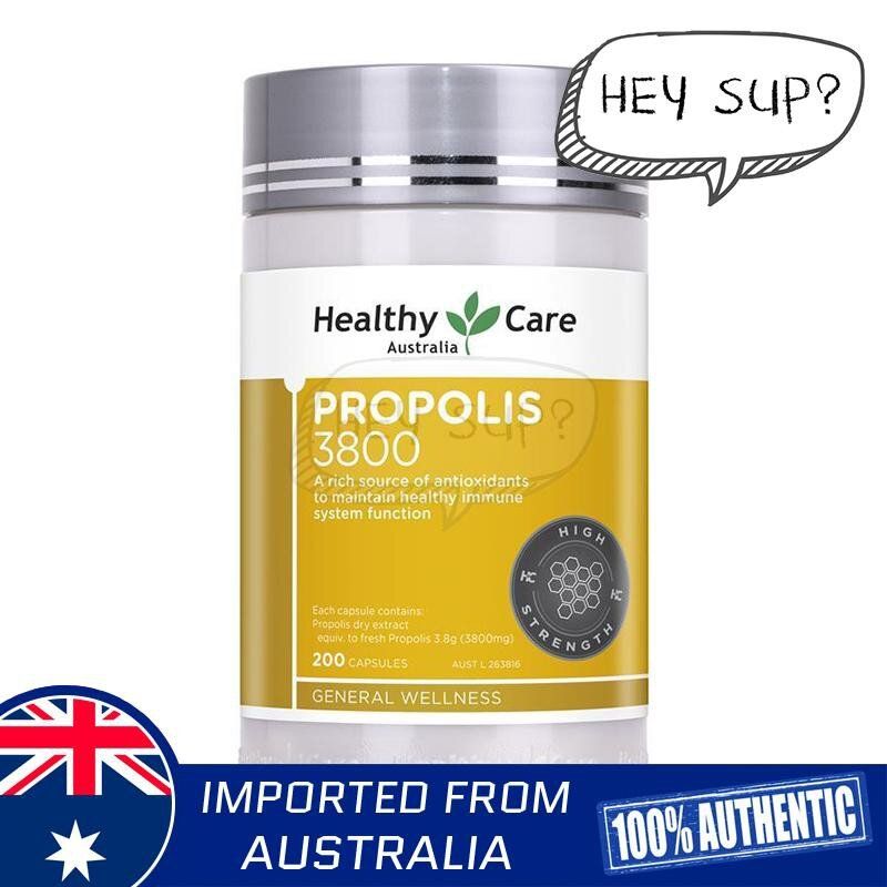 (NS)澳洲 Healthy Care Propolis 天然黑蜂膠膠囊 高濃度 3800mg  200粒