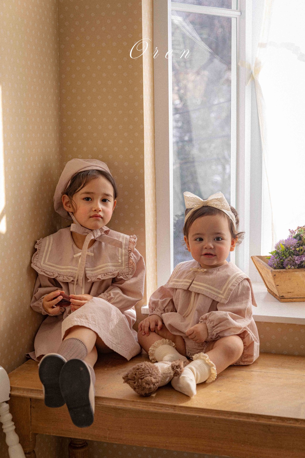 水手風 Jumpsuit / 連身裙 / 套裝 / 帽