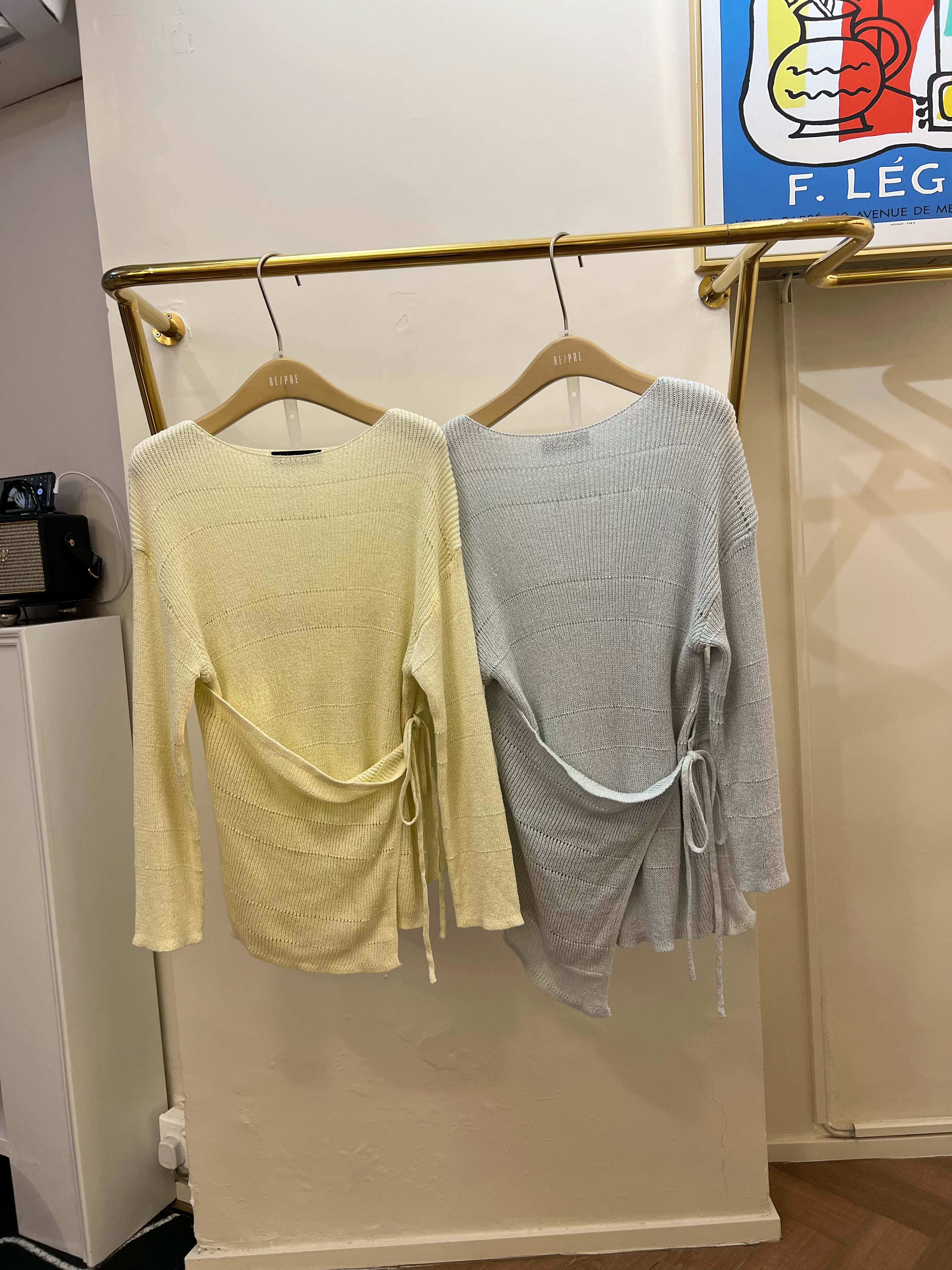 大領針織top*連披肩