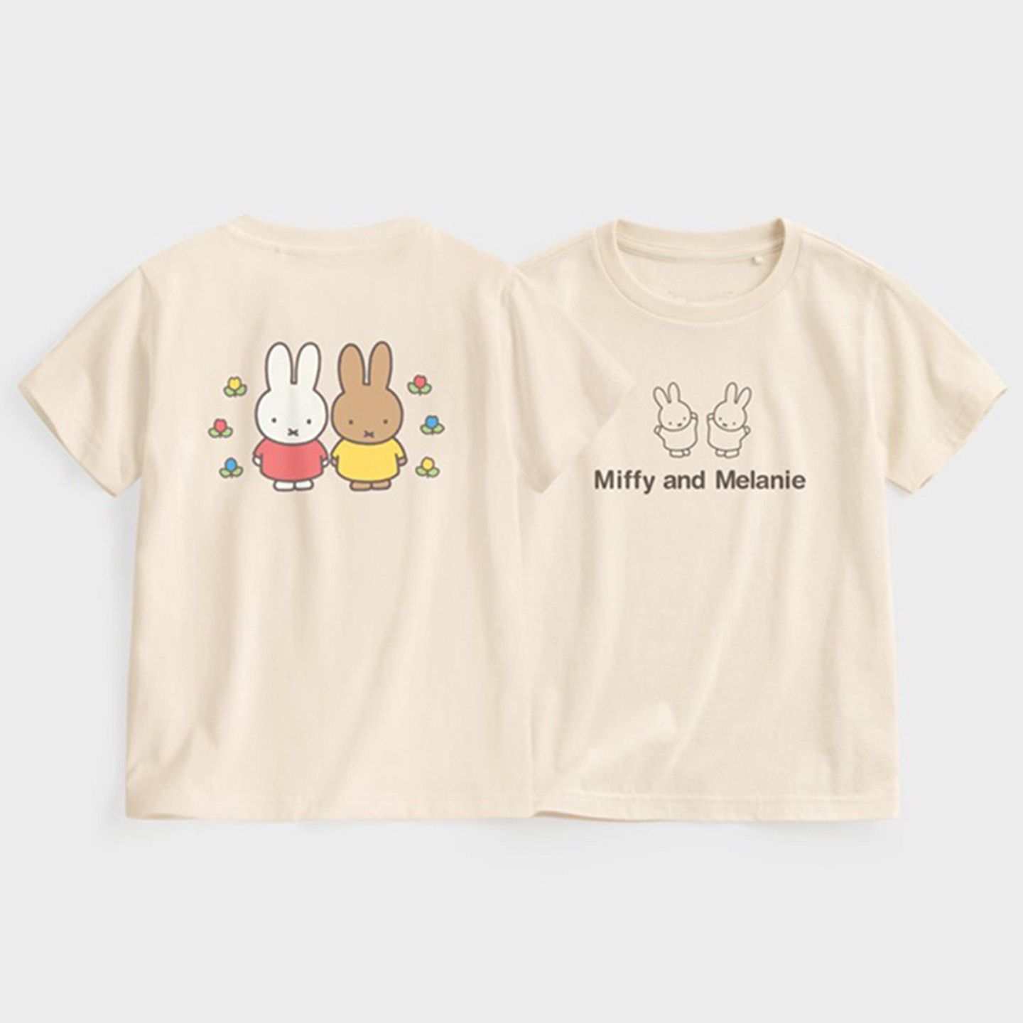 2件$98。日系兔兔卡通薄棉短袖