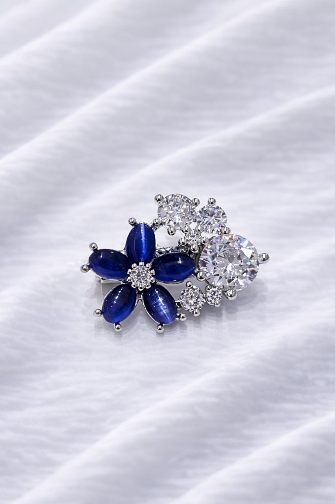 Swarovski Stone Flower by The Stone Brooch