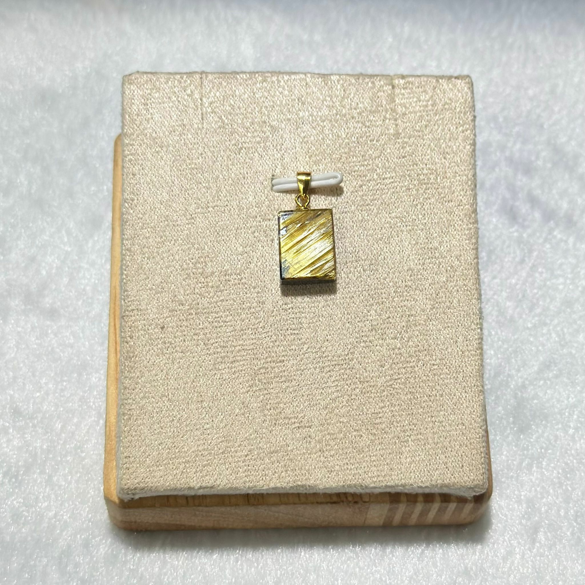 含鈦根 ✨ 金鈦晶吊墜 - 1