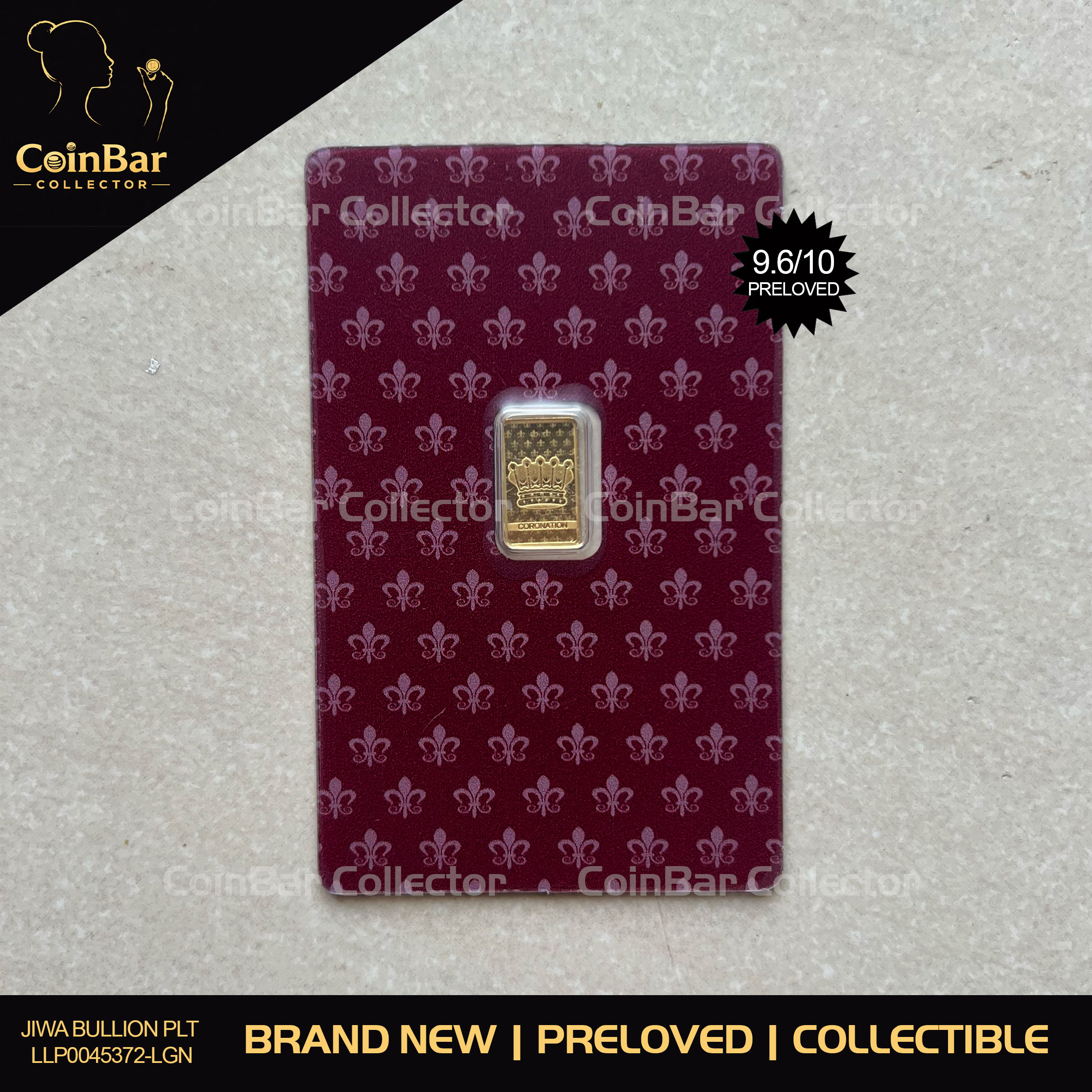 (SN3063) PAMP RARE Coronation King Charles III 1g🇨🇭Swiss Limited Gold Bar Emas 999.9 查尔斯王加冕礼金条