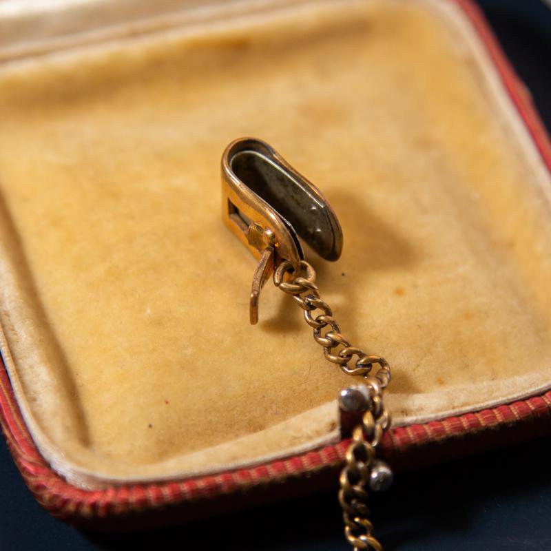 Antique Pocket Watch Chain with Patented Clasp/Clip Design (EA1719)