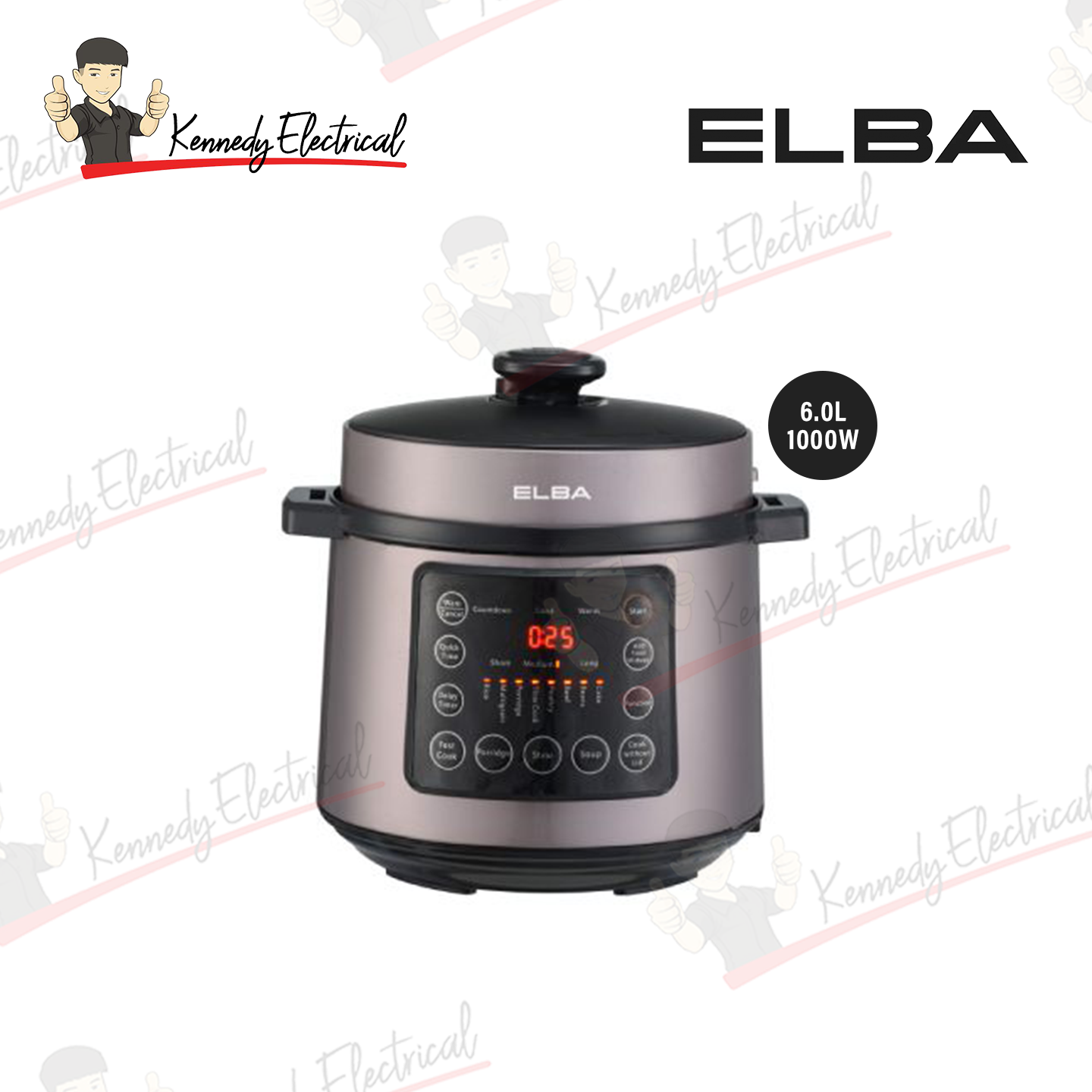 Elba 6.0L Electric Pressure Cooker EPC-N6082(BR)