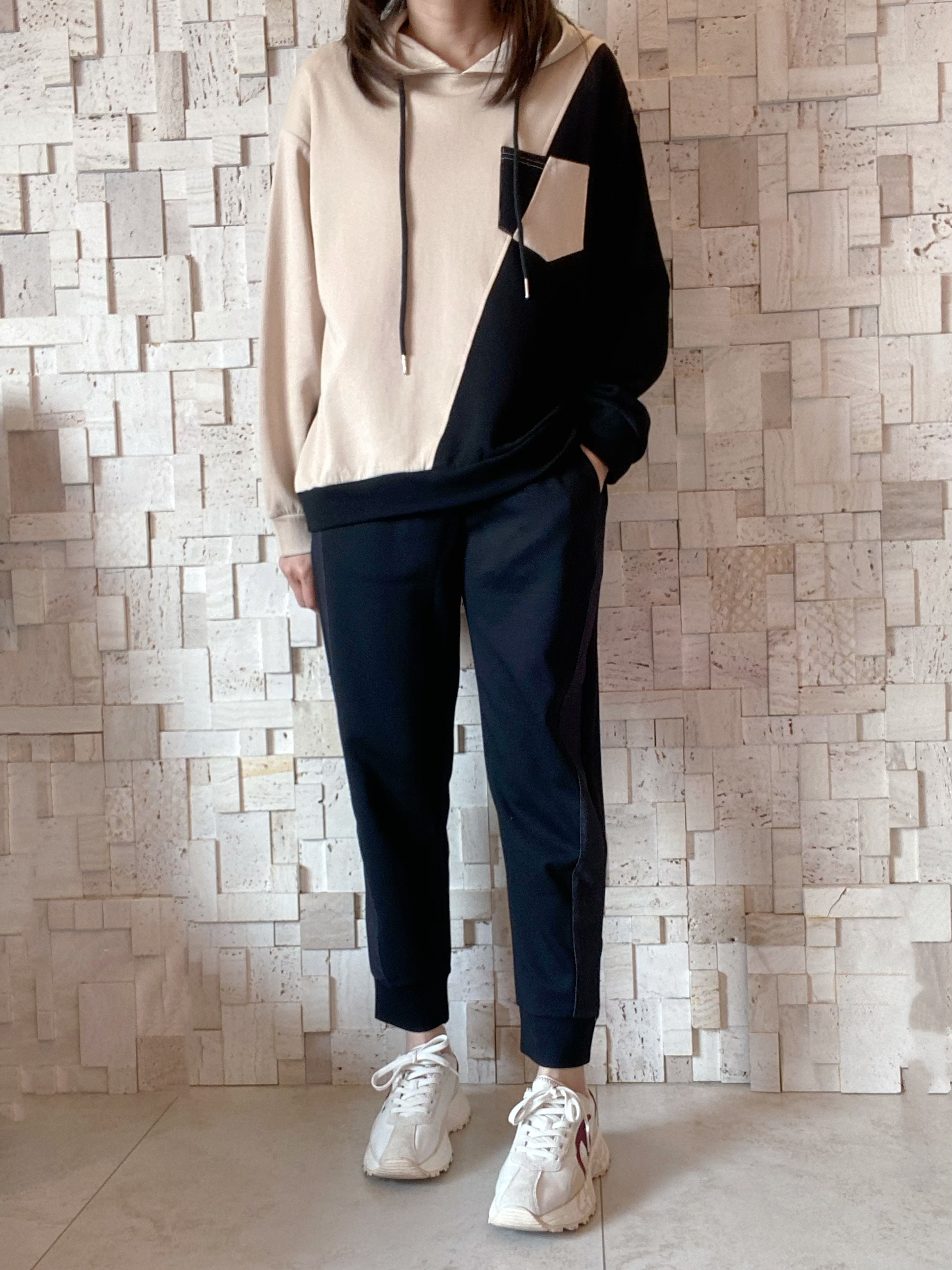 #2071 撞色棉衛衣