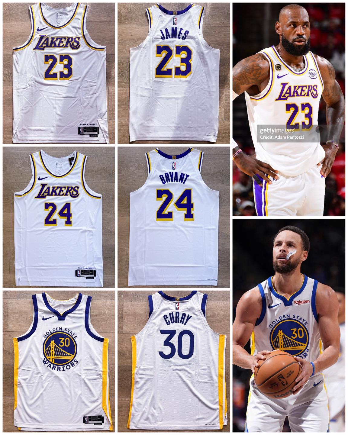 LBJ curry kobe AU jersey