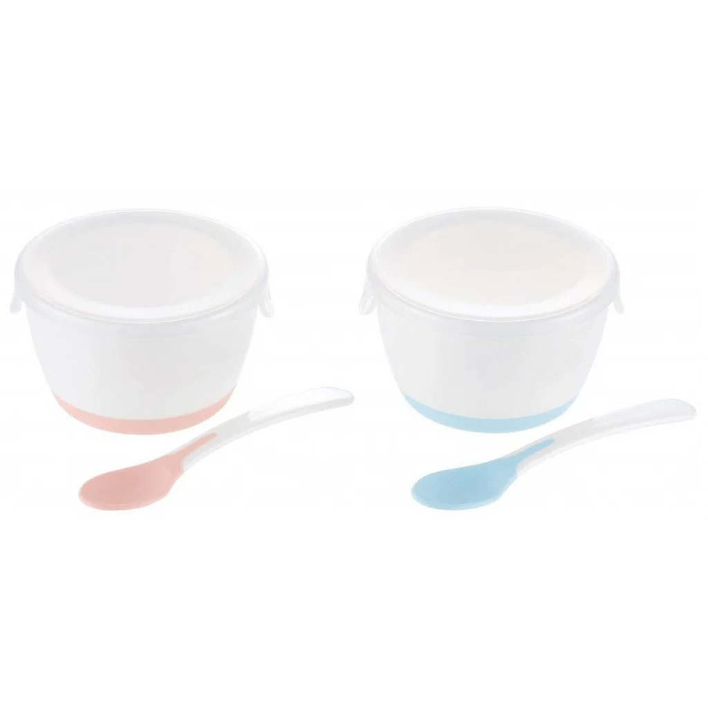 現貨🇯🇵 – Richell 離乳食餐碗2件套 (附湯匙/蓋子)