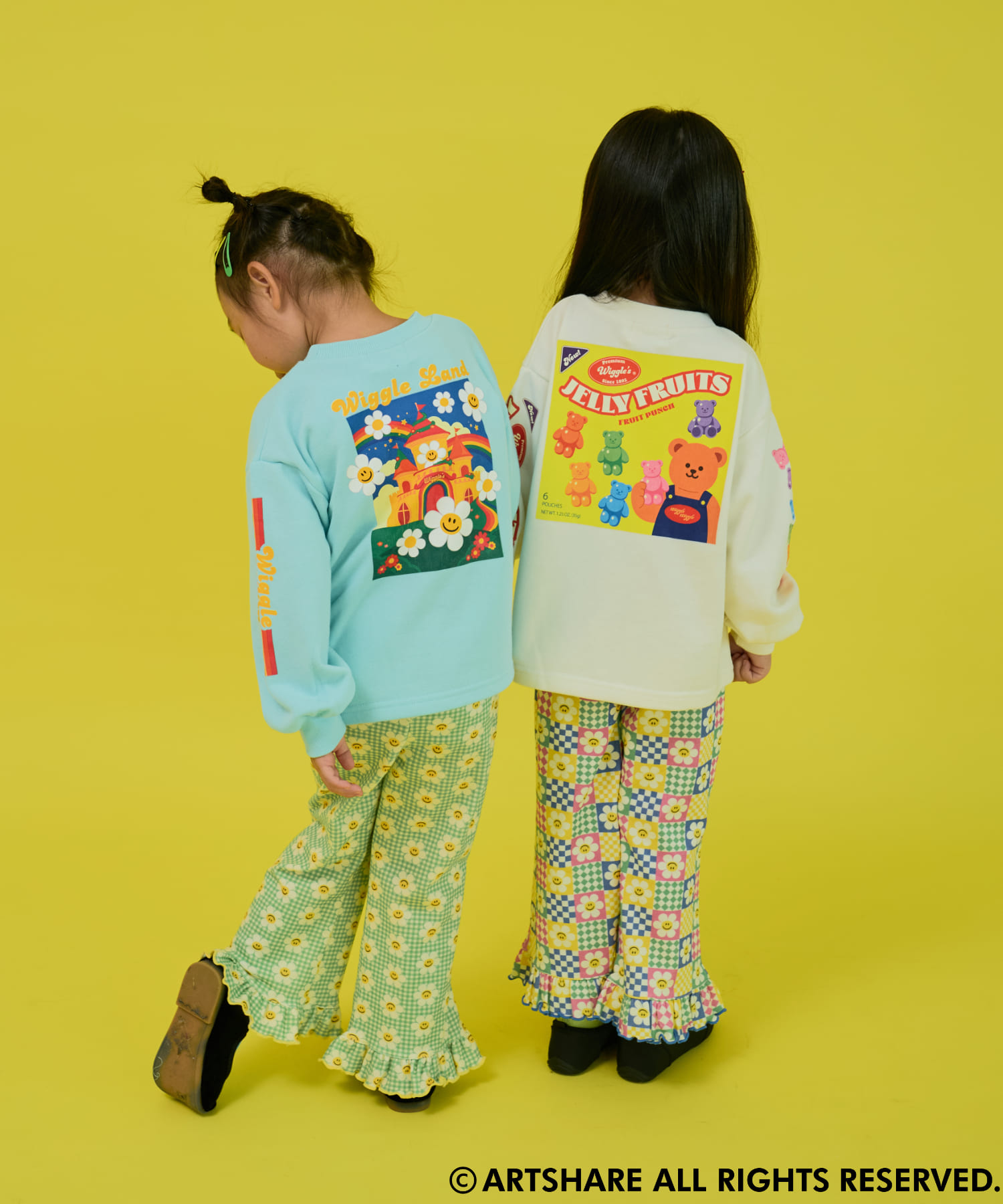 🆕【⭐訂購⭐】🌀 🇯🇵 日本直送 Wiggle Wiggle 全印花 荷葉邊下擺 長褲［3款選］🌀 [ELJA-0054][261106]