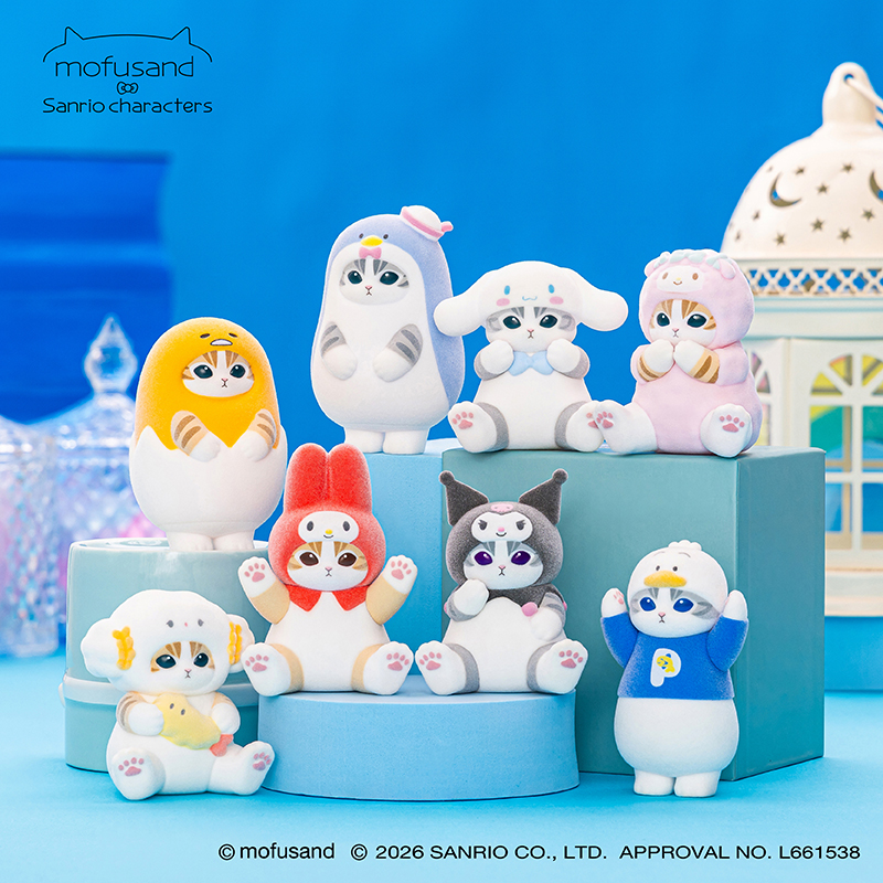 日本預訂📍Mofusand貓貓 x Sanrio系列第三彈 - 小模型盲盒 17/4日本開售