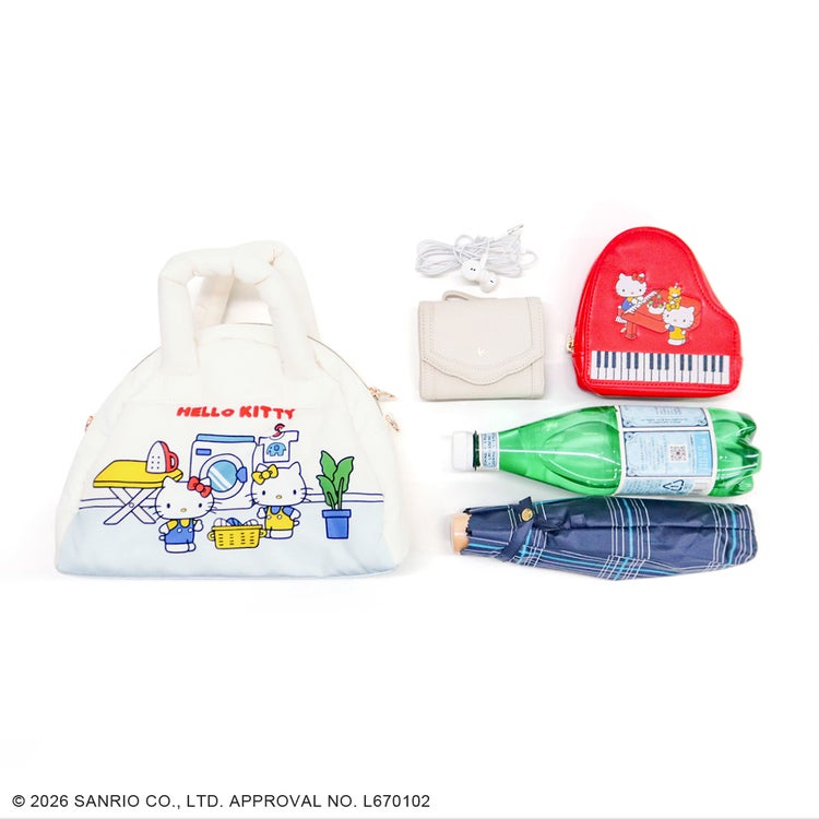 日本預訂📍日本Hello Kitty x Accommode可愛系列 - 雙面圖案兩用手袋 不包郵 25/6日本開售