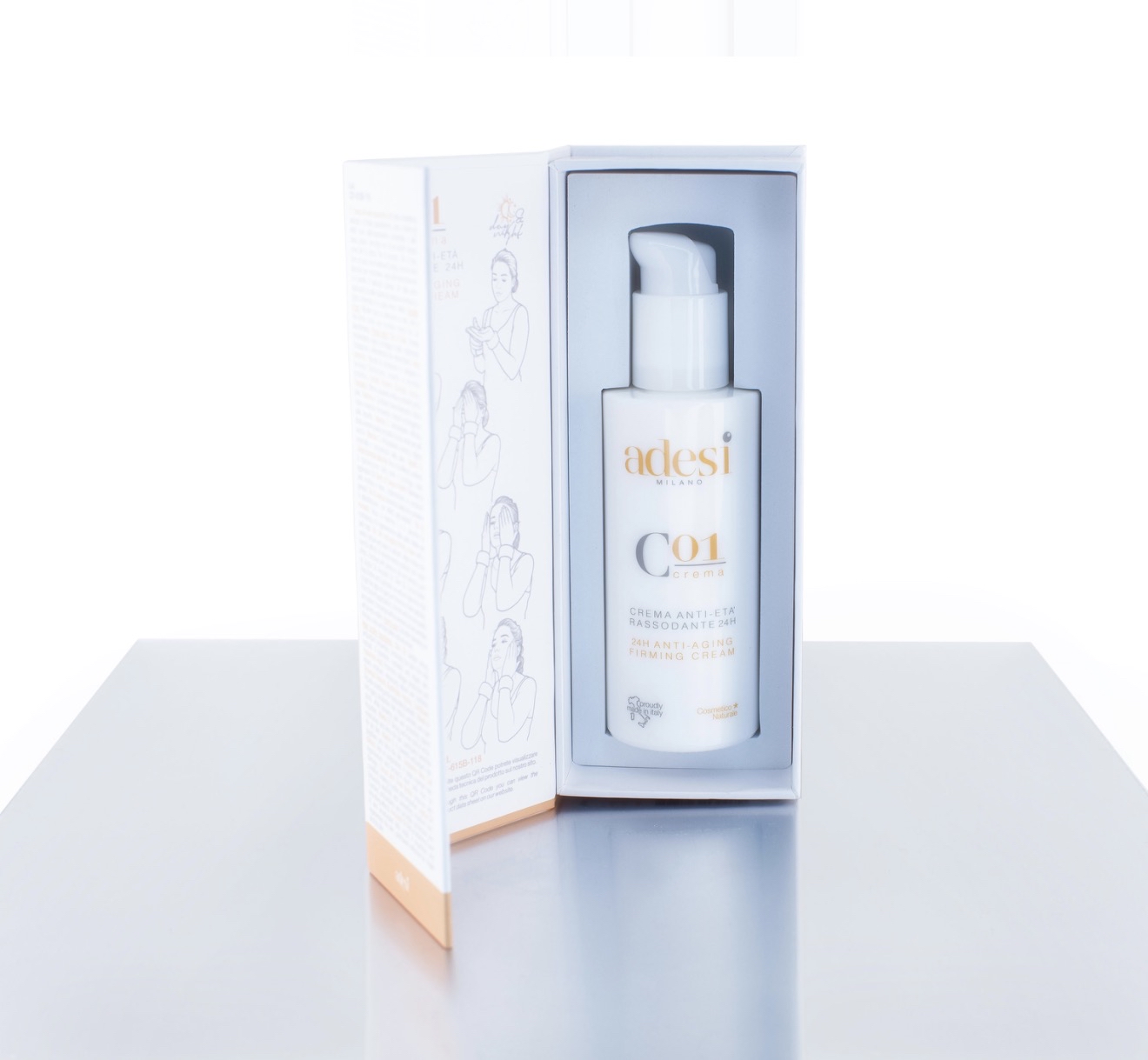 C01 24小時抗老緊緻面霜 118ml  adesi 意大利🇮🇹貴婦級天然有機品牌 【於直播優惠期內購買 S01抗痘平衡精華/ S02 強效美白精華／C01  24小時抗老緊緻面霜 / C02 天然美白乳霜/ C04 防曬SPF50】 即可用$100加購下列三款產品其中一款 , 購買一支可加購一支 ， 多買加購限額越多