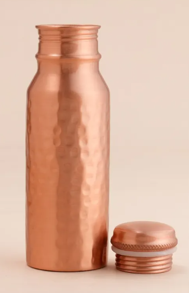 Isha Life-  印度純銅水壺 350ml (小鎚紋) India Pure Copper Bottle (Hammered)