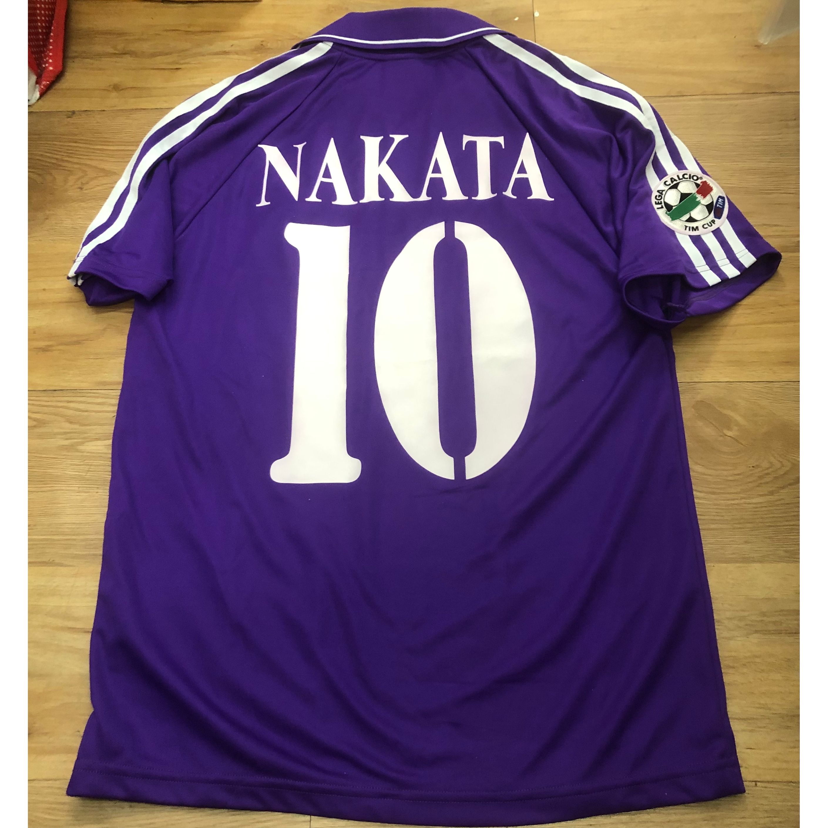 【最安値に挑戦】 Home issued match 04/05 Fiorentina shirt nakata | nakata #10 ウェア
